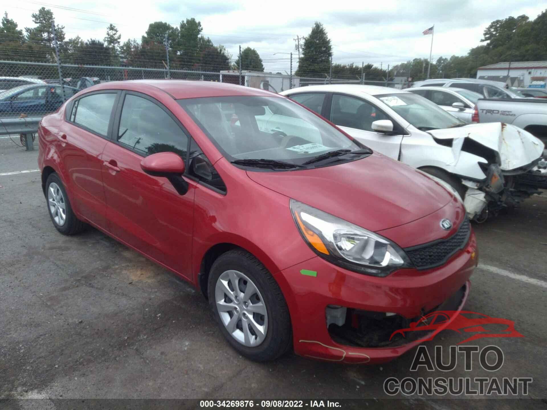 KIA RIO 2017 - KNADM4A39H6118365