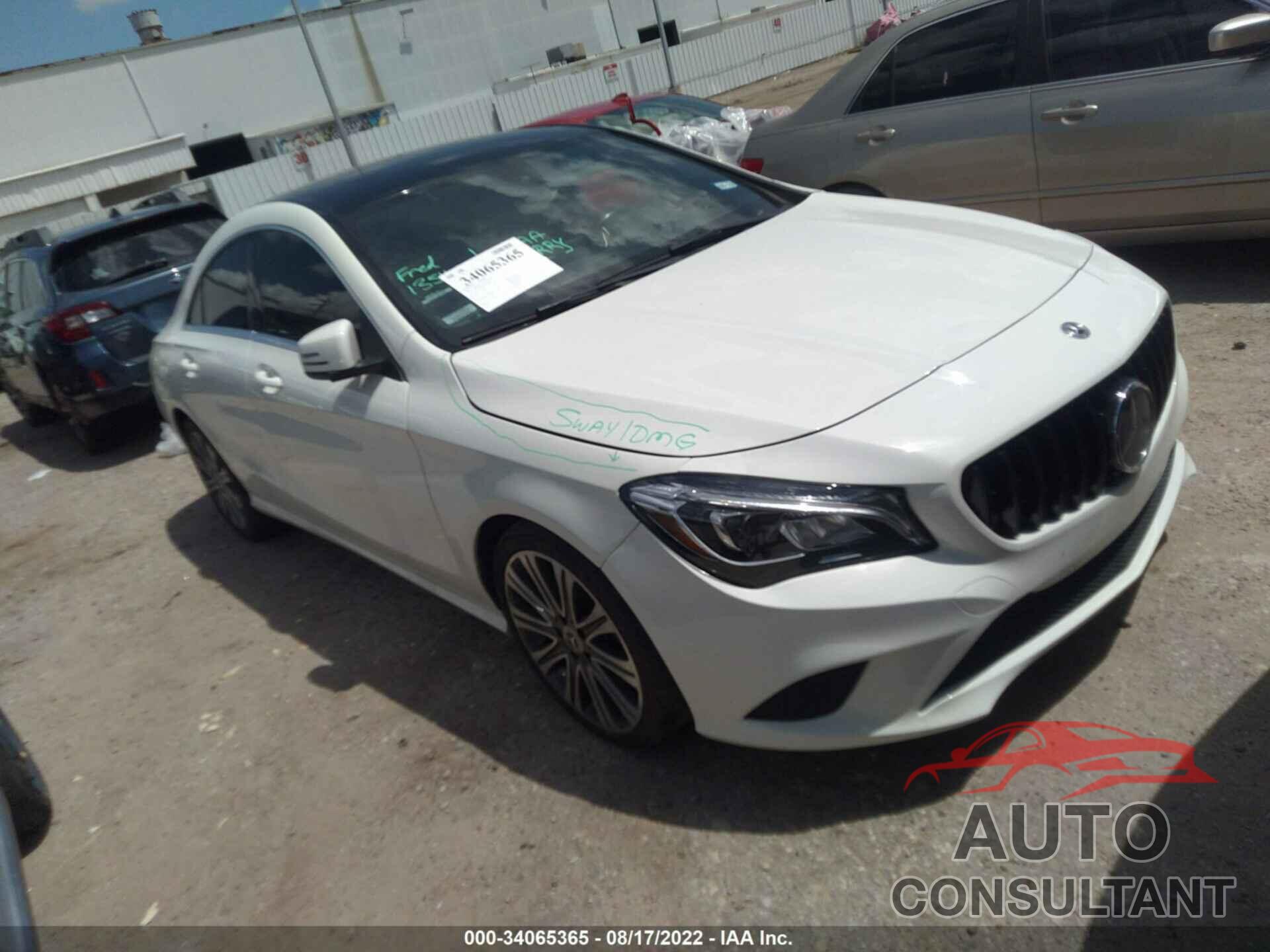MERCEDES-BENZ CLA 2018 - WDDSJ4EB7JN614884