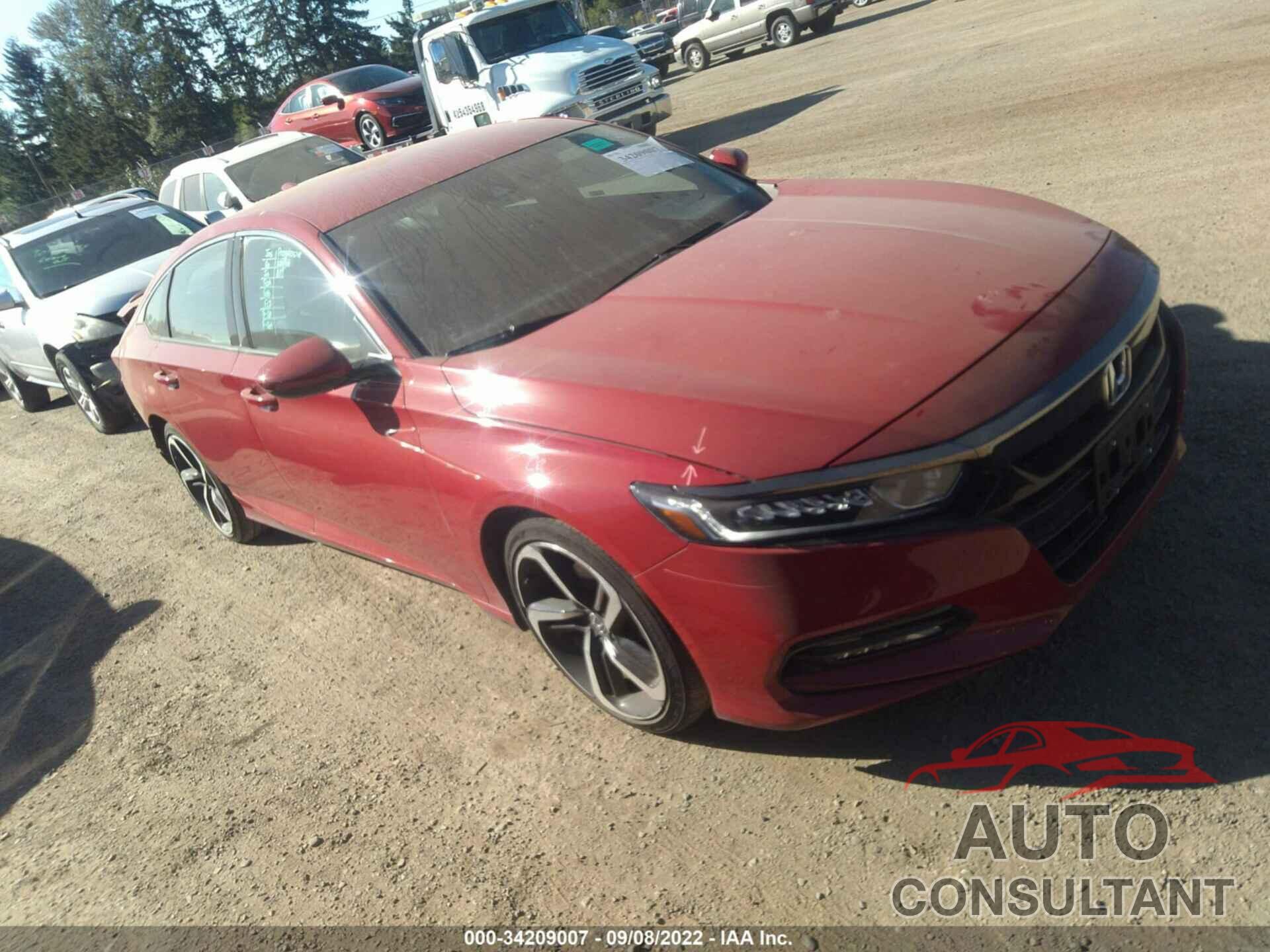 HONDA ACCORD SEDAN 2018 - 1HGCV1F38JA160517