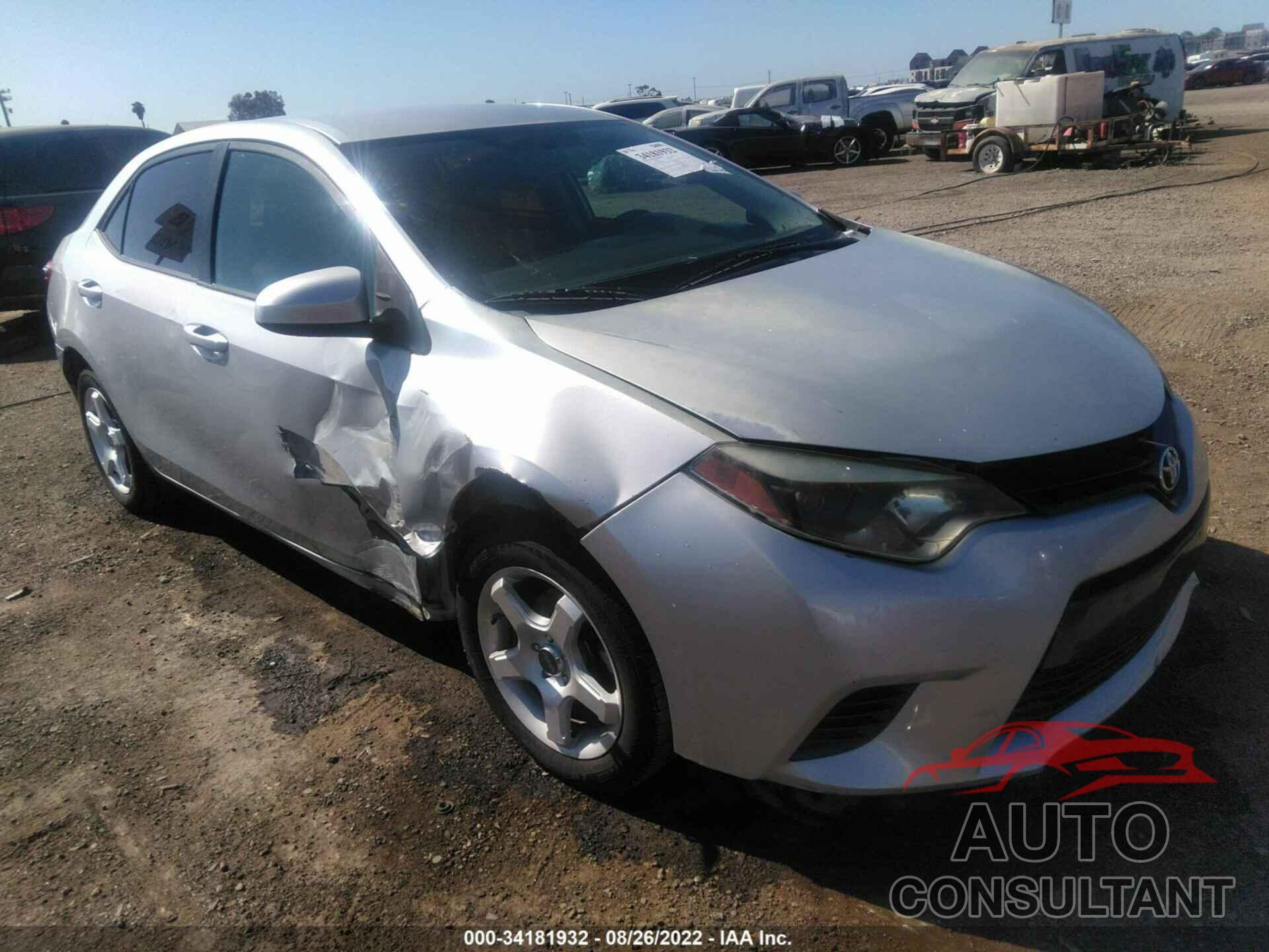 TOYOTA COROLLA 2016 - 5YFBURHE5GP484698