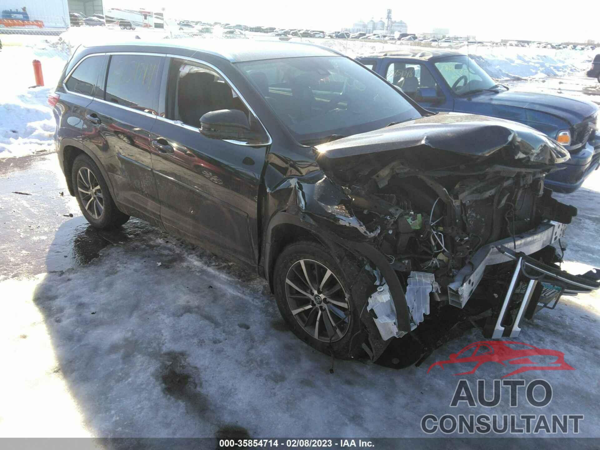 TOYOTA HIGHLANDER 2017 - 5TDJZRFH7HS460132