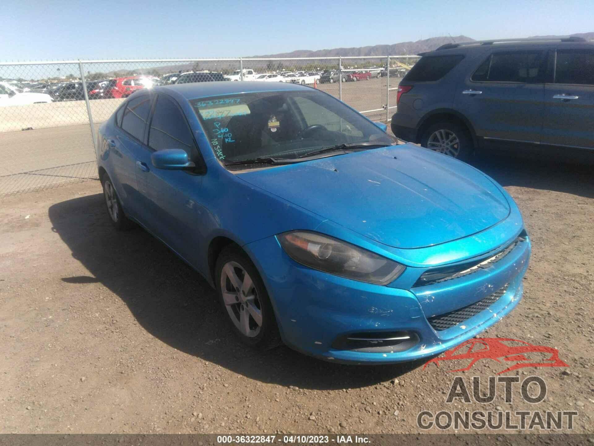 DODGE DART 2015 - 1C3CDFBB8FD238414