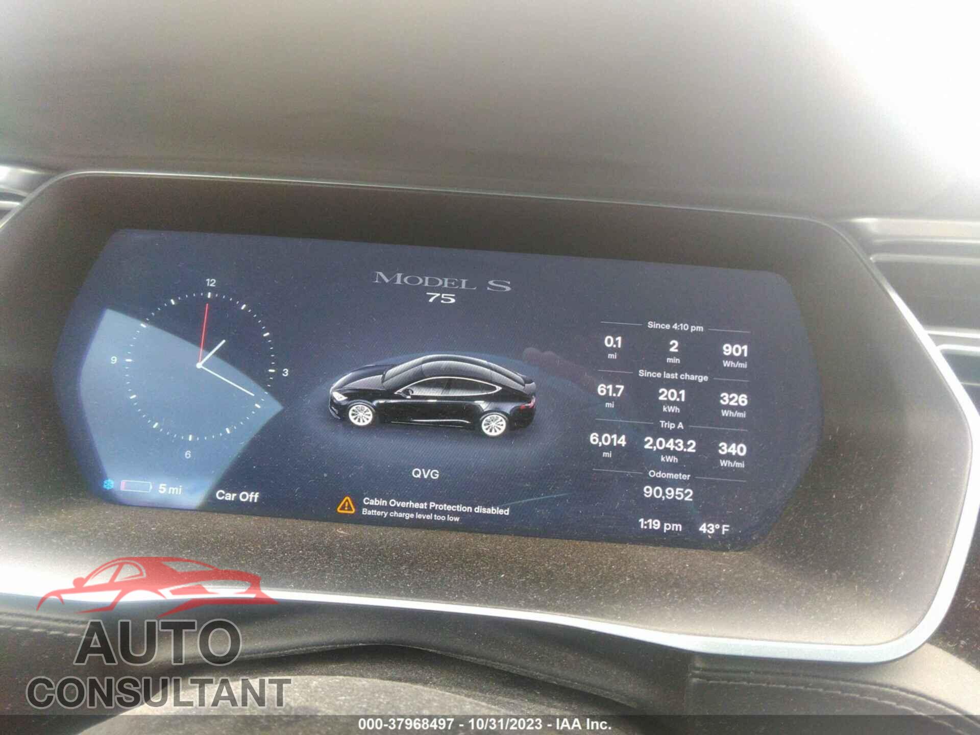 TESLA MODEL S 2017 - 5YJSA1E1XHF201091