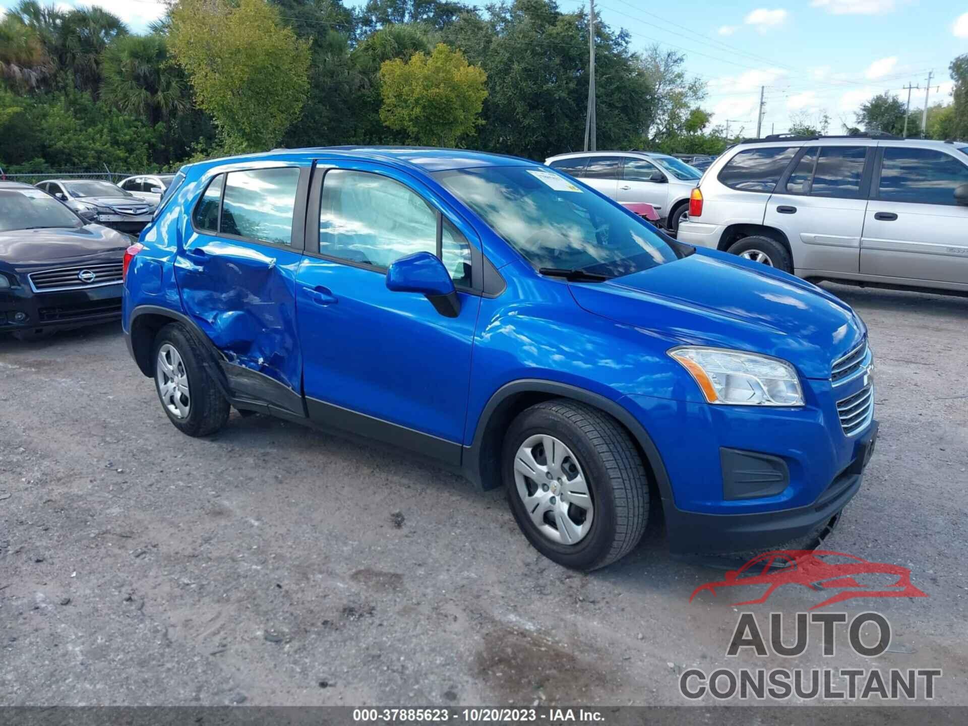 CHEVROLET TRAX 2016 - KL7CJKSB9GB758080