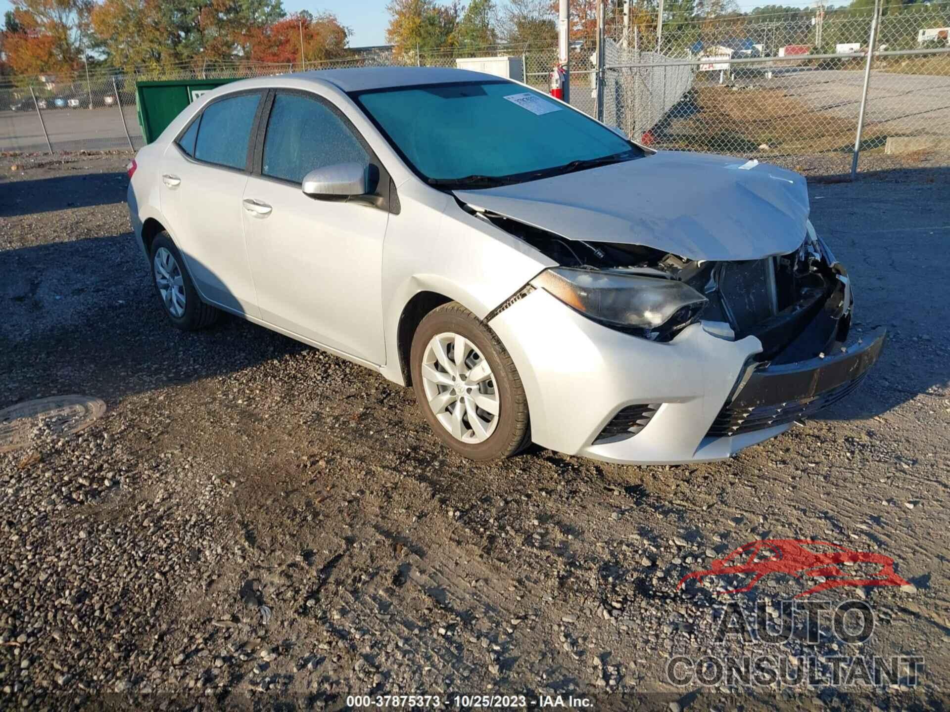 TOYOTA COROLLA 2016 - 2T1BURHE5GC709797