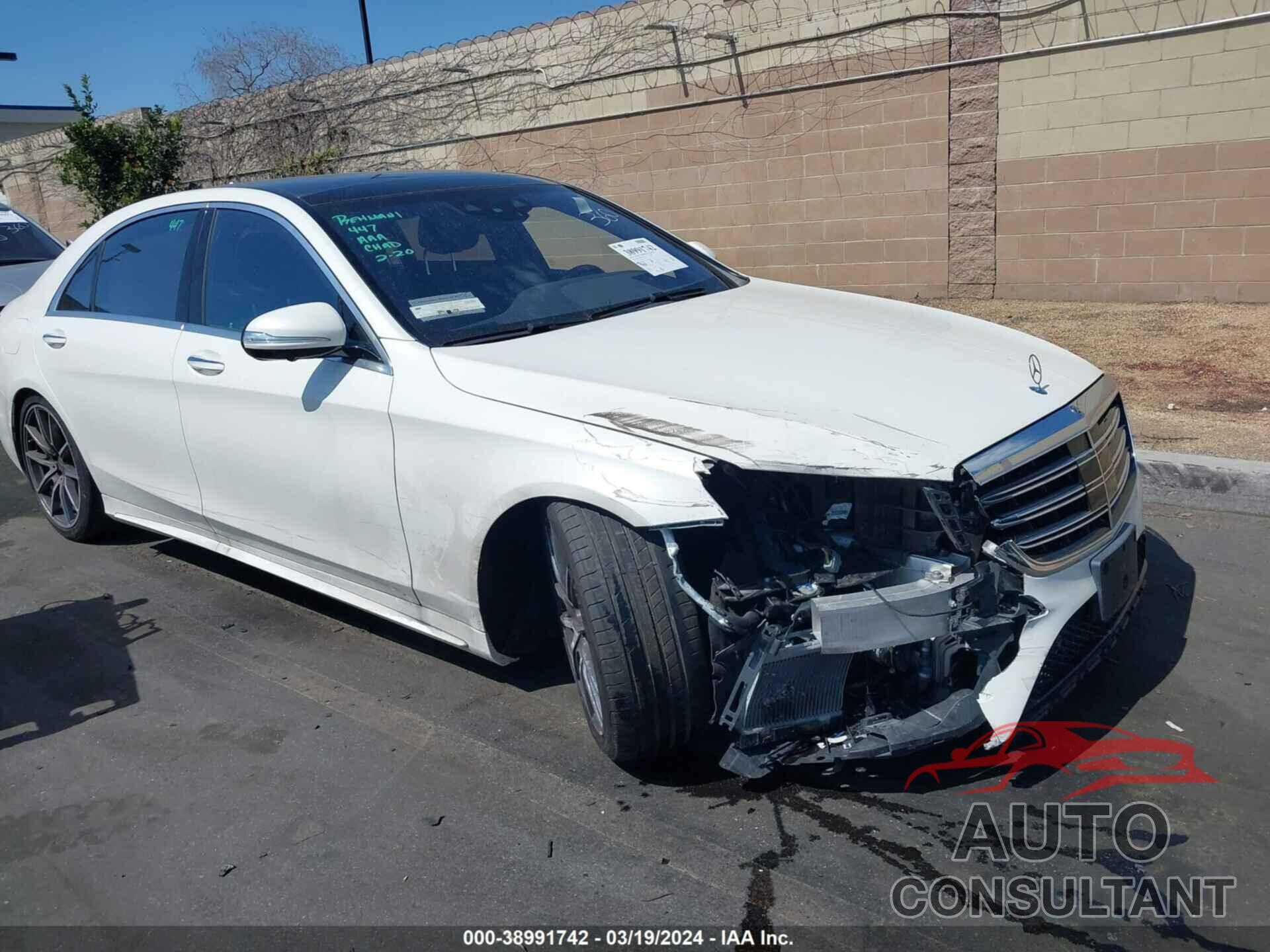 MERCEDES-BENZ S 560 2018 - WDDUG8DB6JA370877