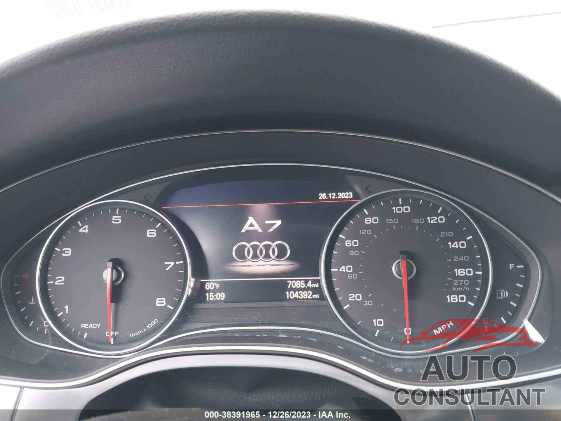 AUDI A7 2016 - WAU2GAFC4GN172473