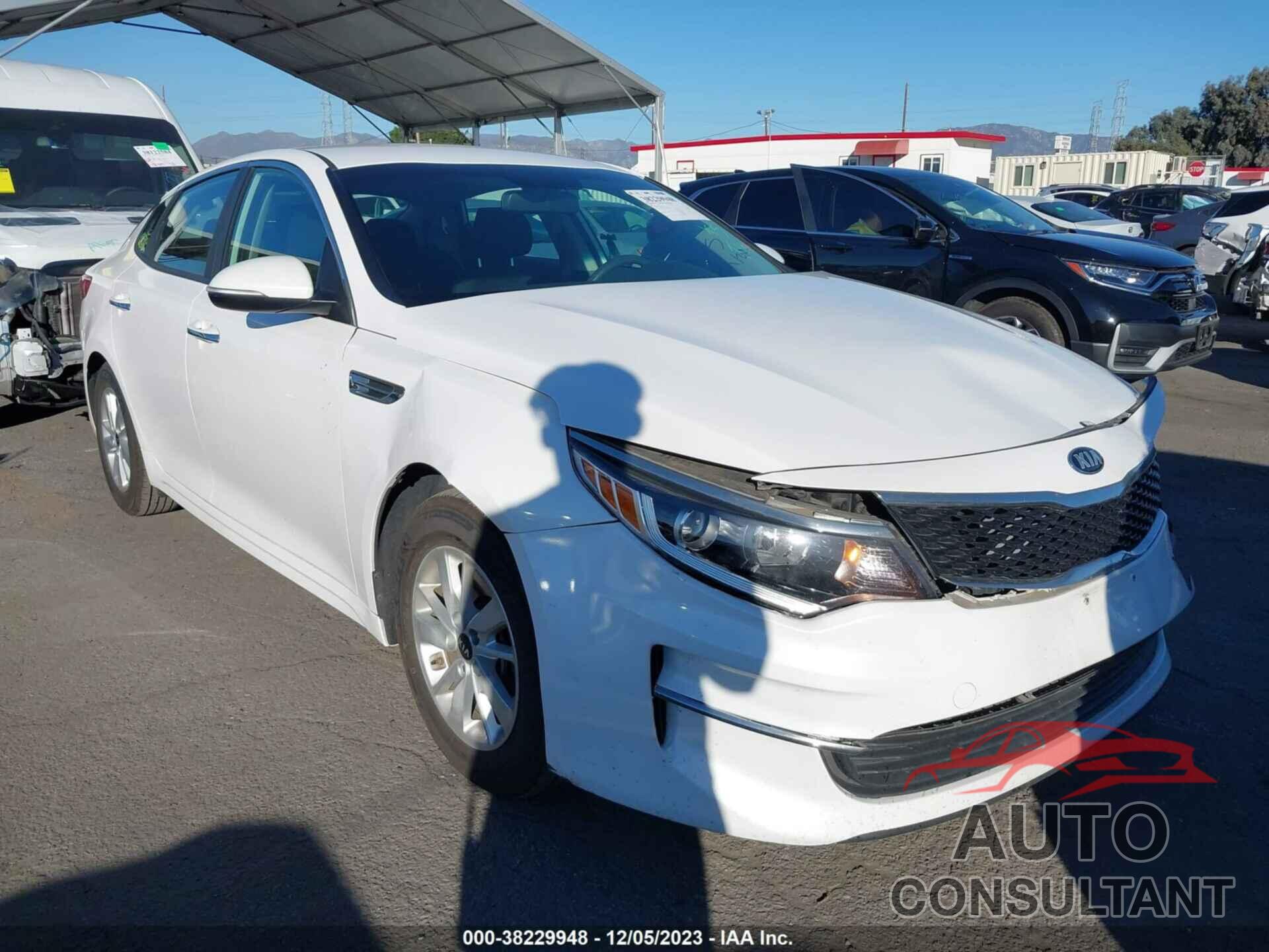 KIA OPTIMA 2016 - KNAGT4L33G5103846