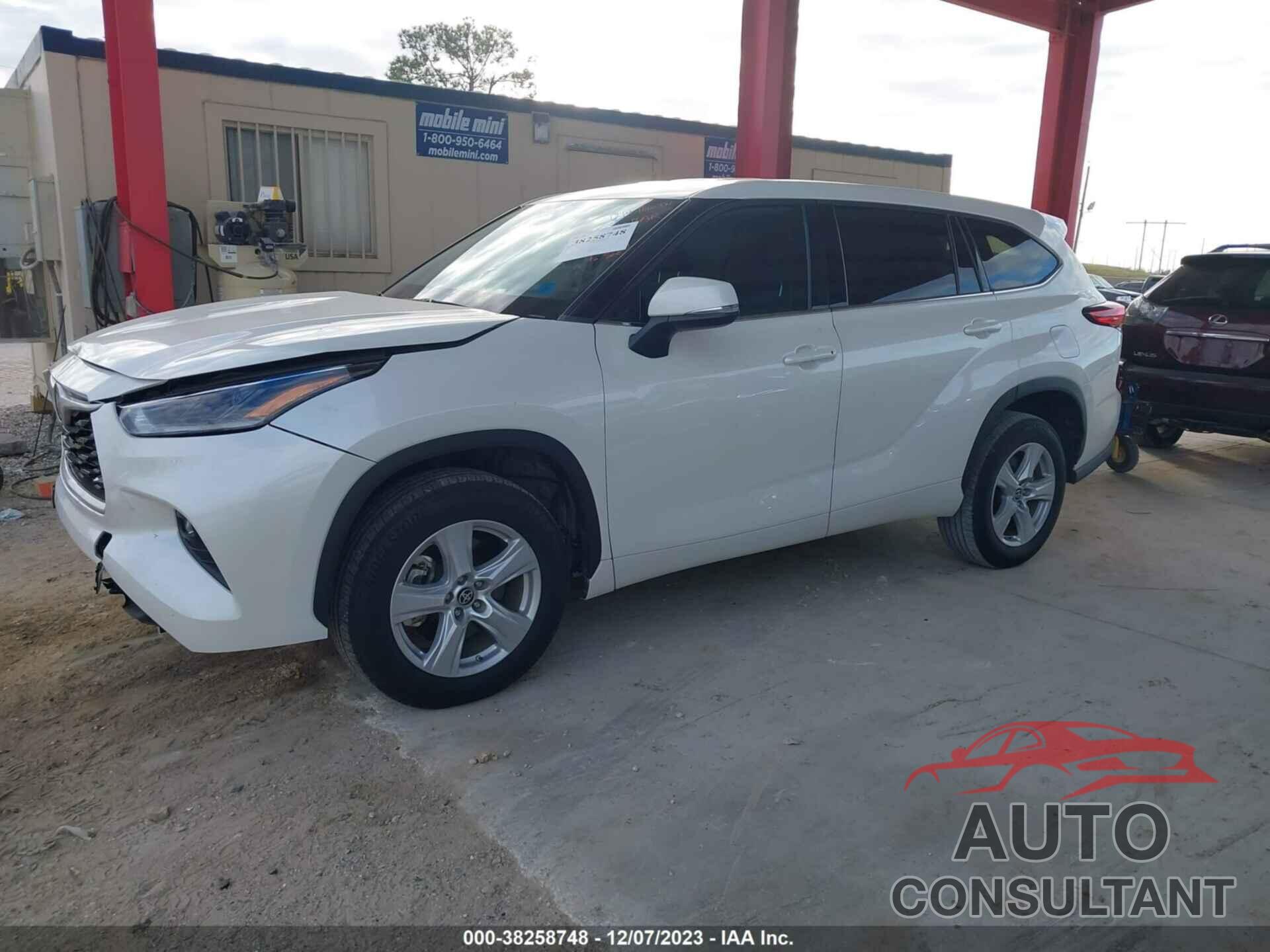 TOYOTA HIGHLANDER 2021 - 5TDZZRAH1MS528347