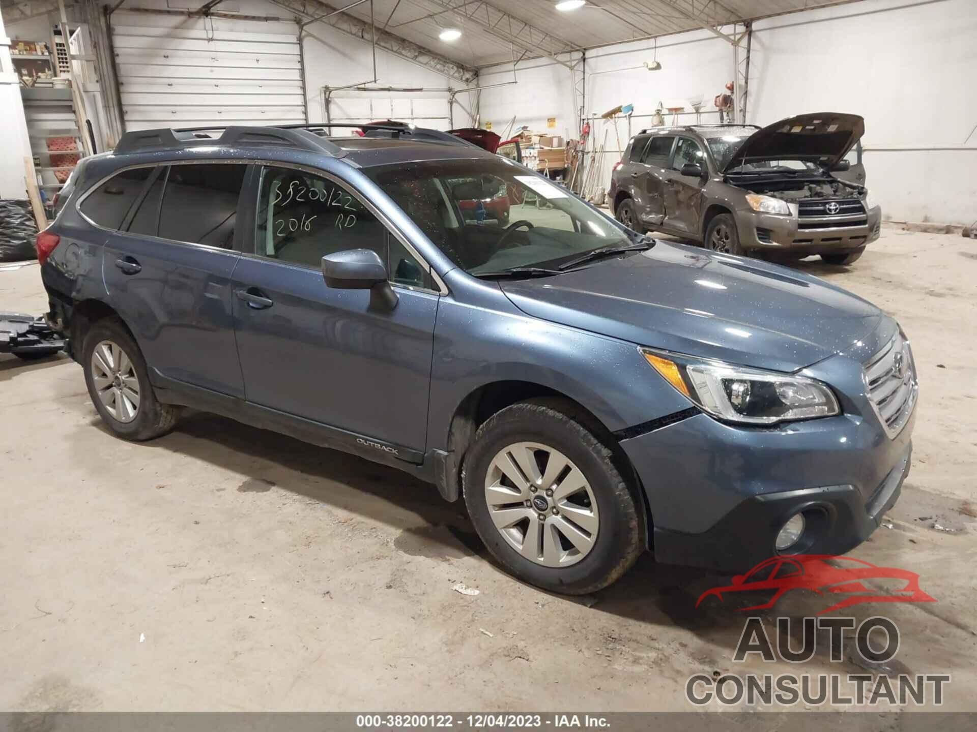 SUBARU OUTBACK 2016 - 4S4BSADC9G3307829