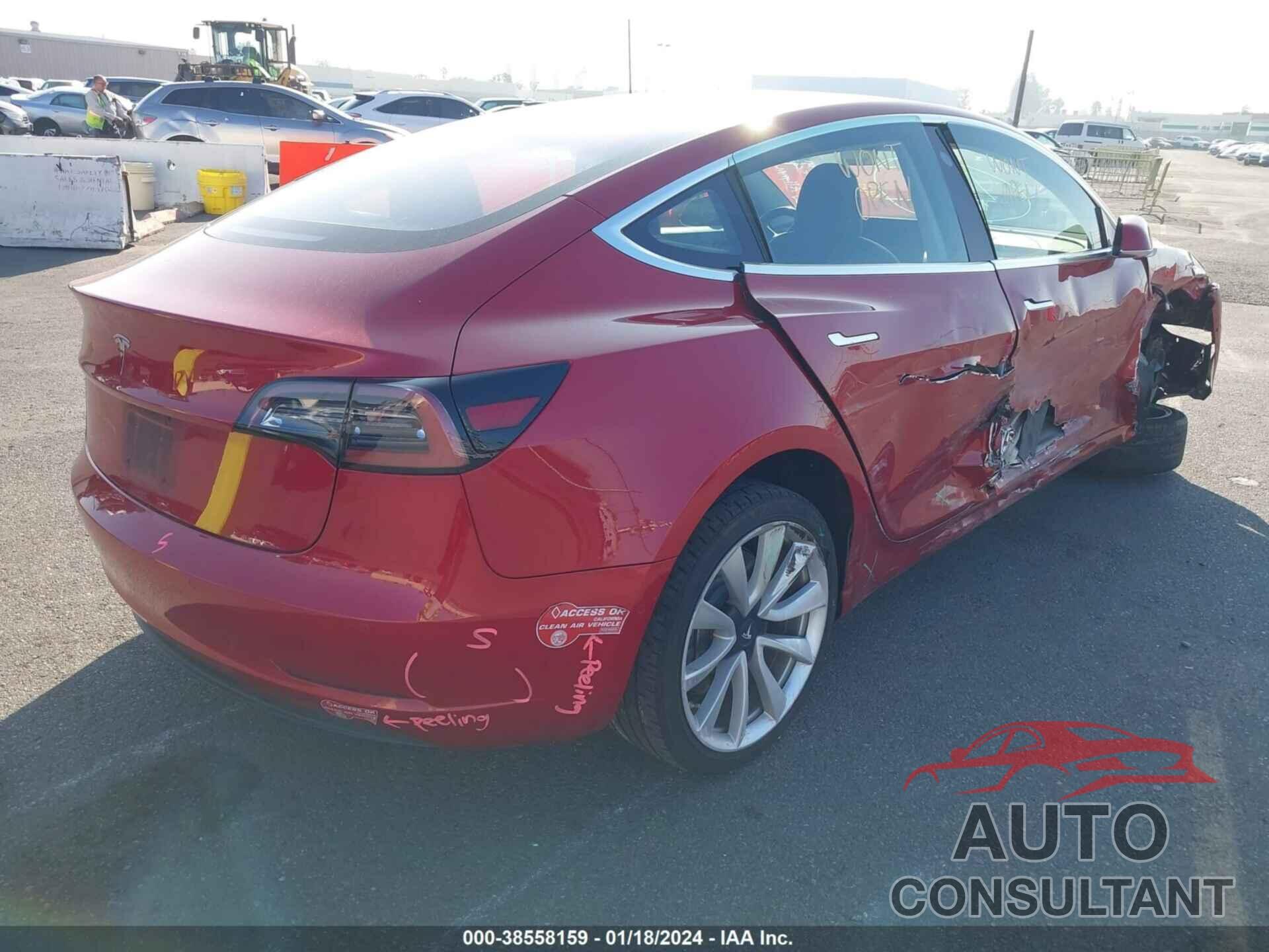 TESLA MODEL 3 2018 - 5YJ3E1EA6JF011027