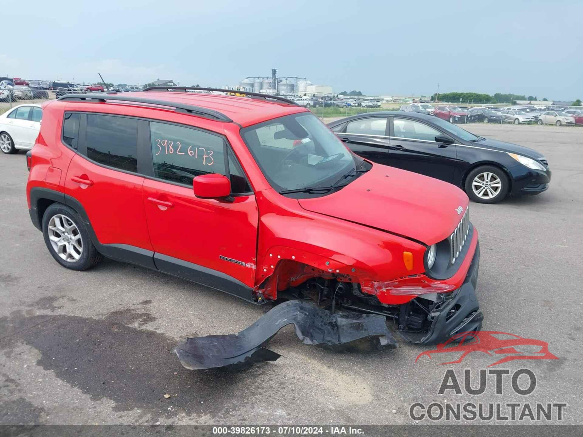 JEEP RENEGADE 2016 - ZACCJBBT7GPD15458