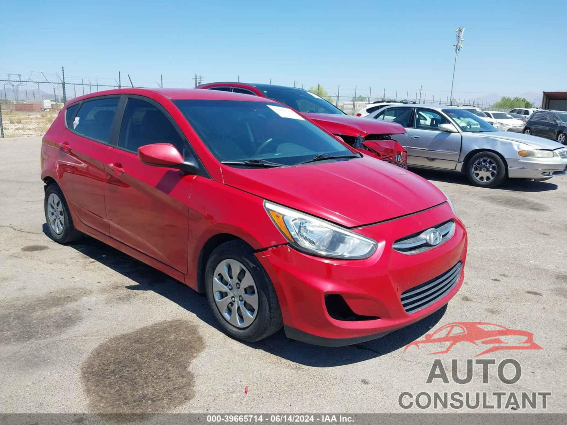 HYUNDAI ACCENT 2016 - KMHCT5AE1GU281400