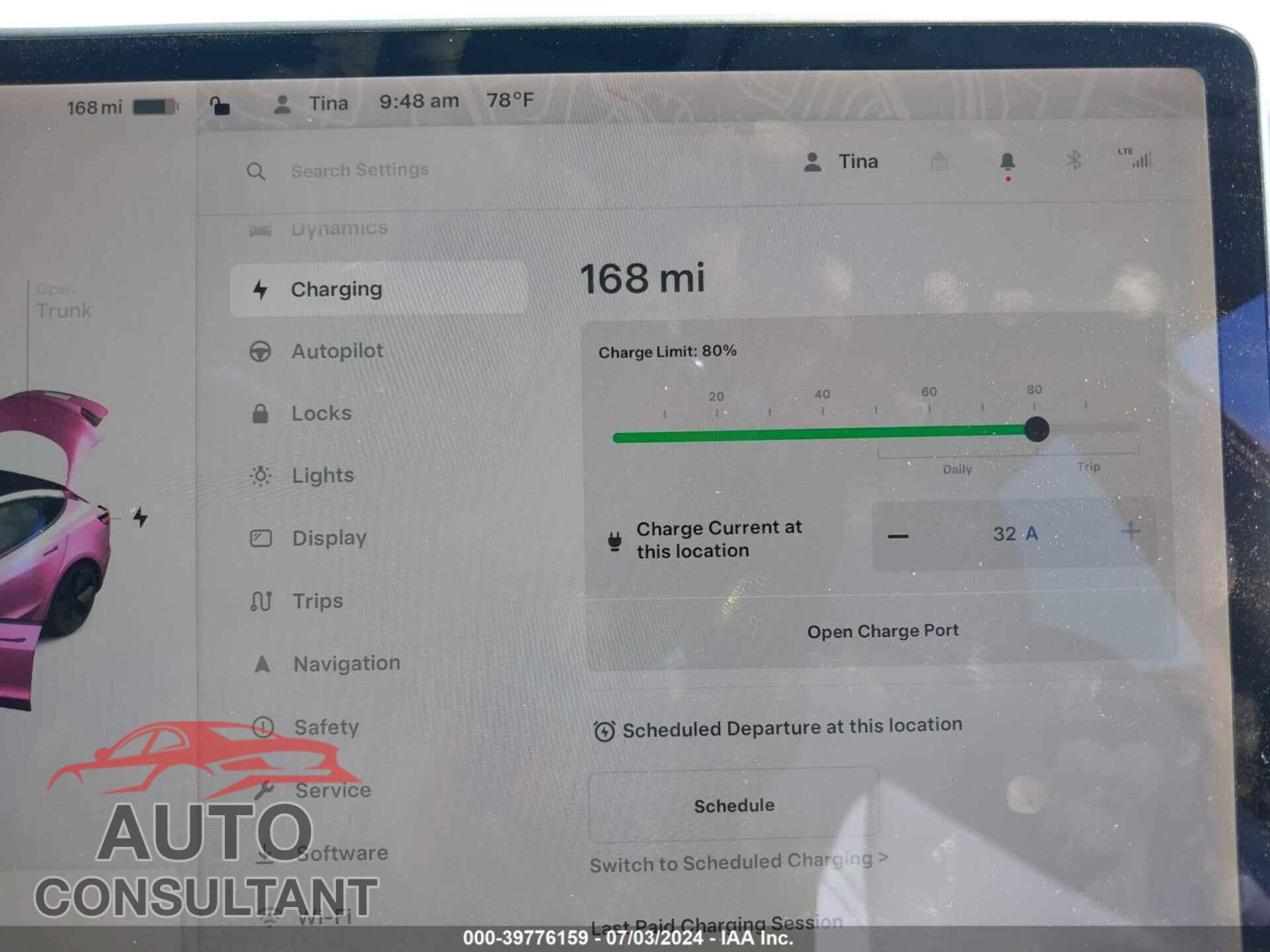 TESLA MODEL 3 2020 - 5YJ3E1EA4LF804748