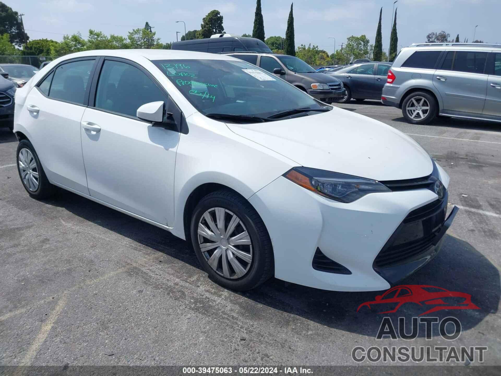 TOYOTA COROLLA 2018 - 2T1BURHE6JC057179