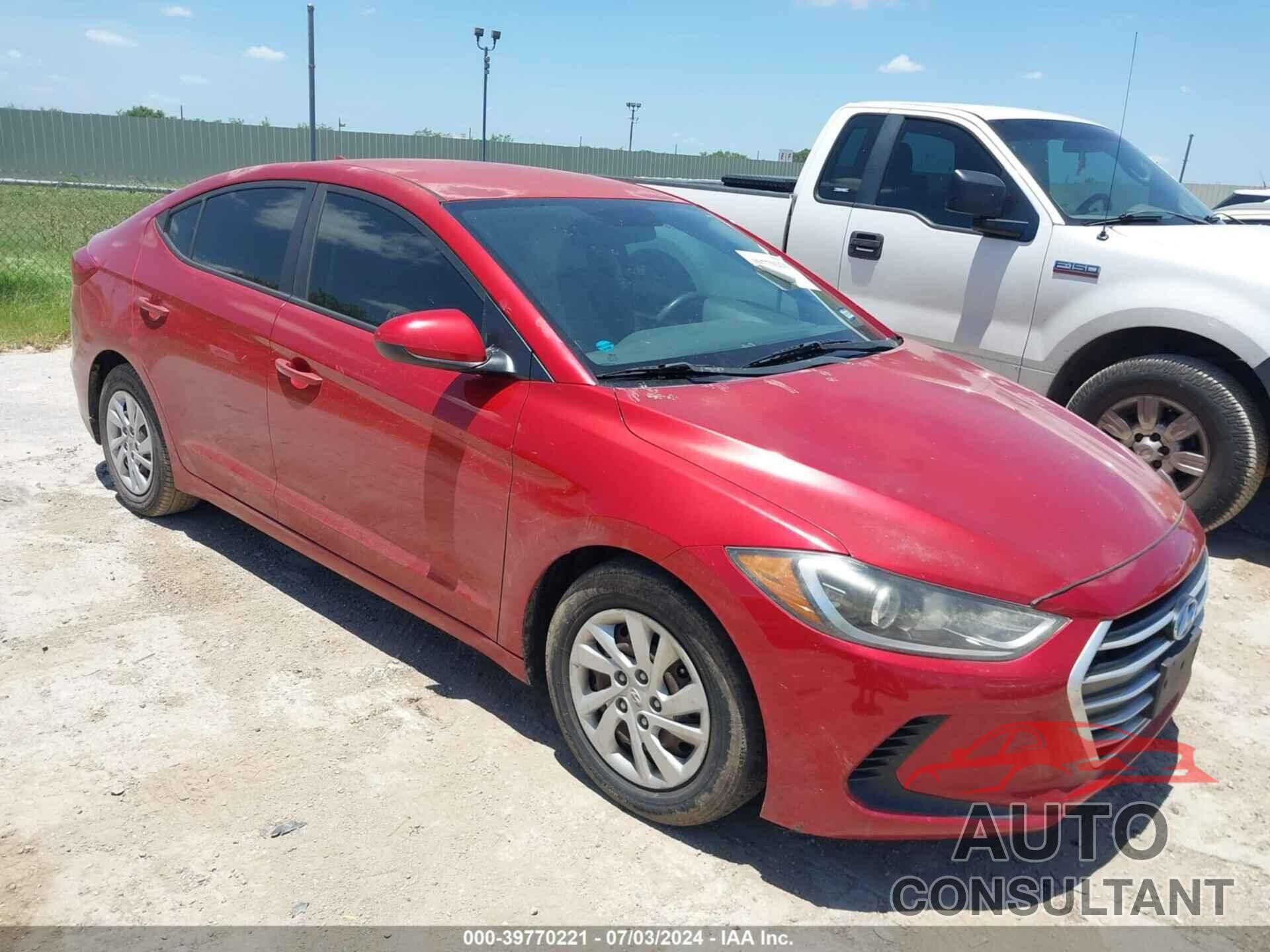 HYUNDAI ELANTRA 2017 - 5NPD74LF6HH059847