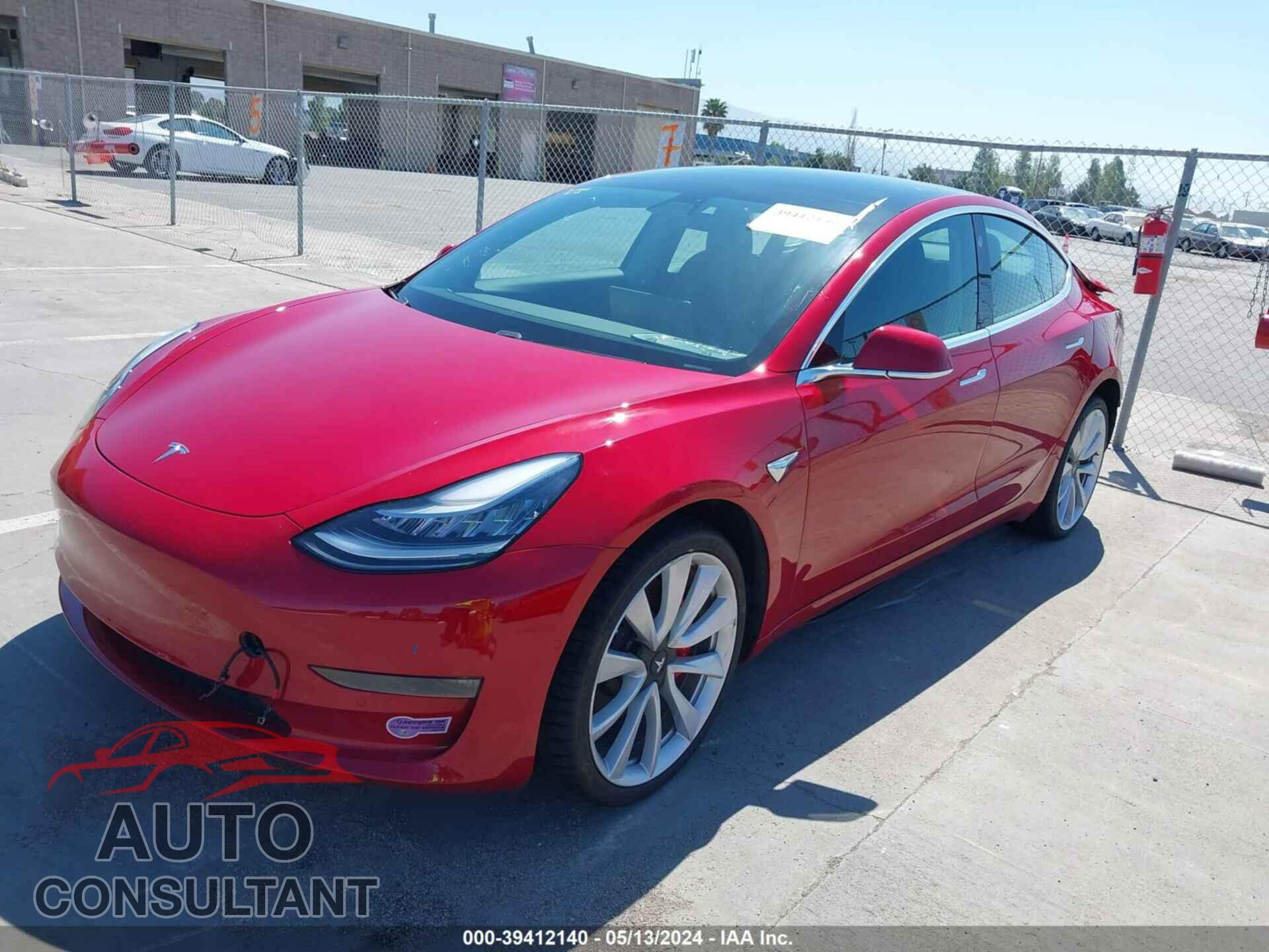 TESLA MODEL 3 2019 - 5YJ3E1EB7KF393028