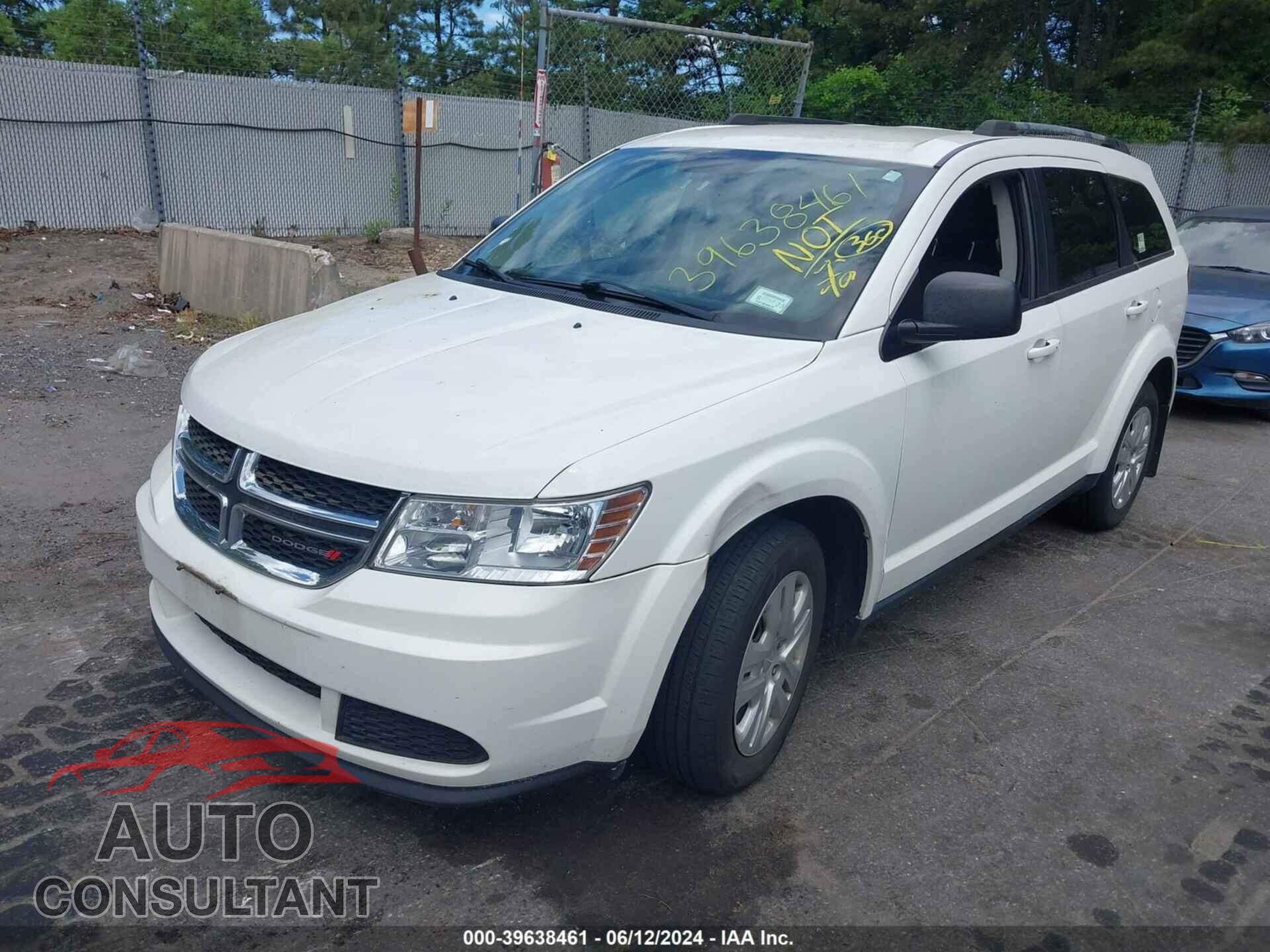 DODGE JOURNEY 2017 - 3C4PDCAB0HT602660