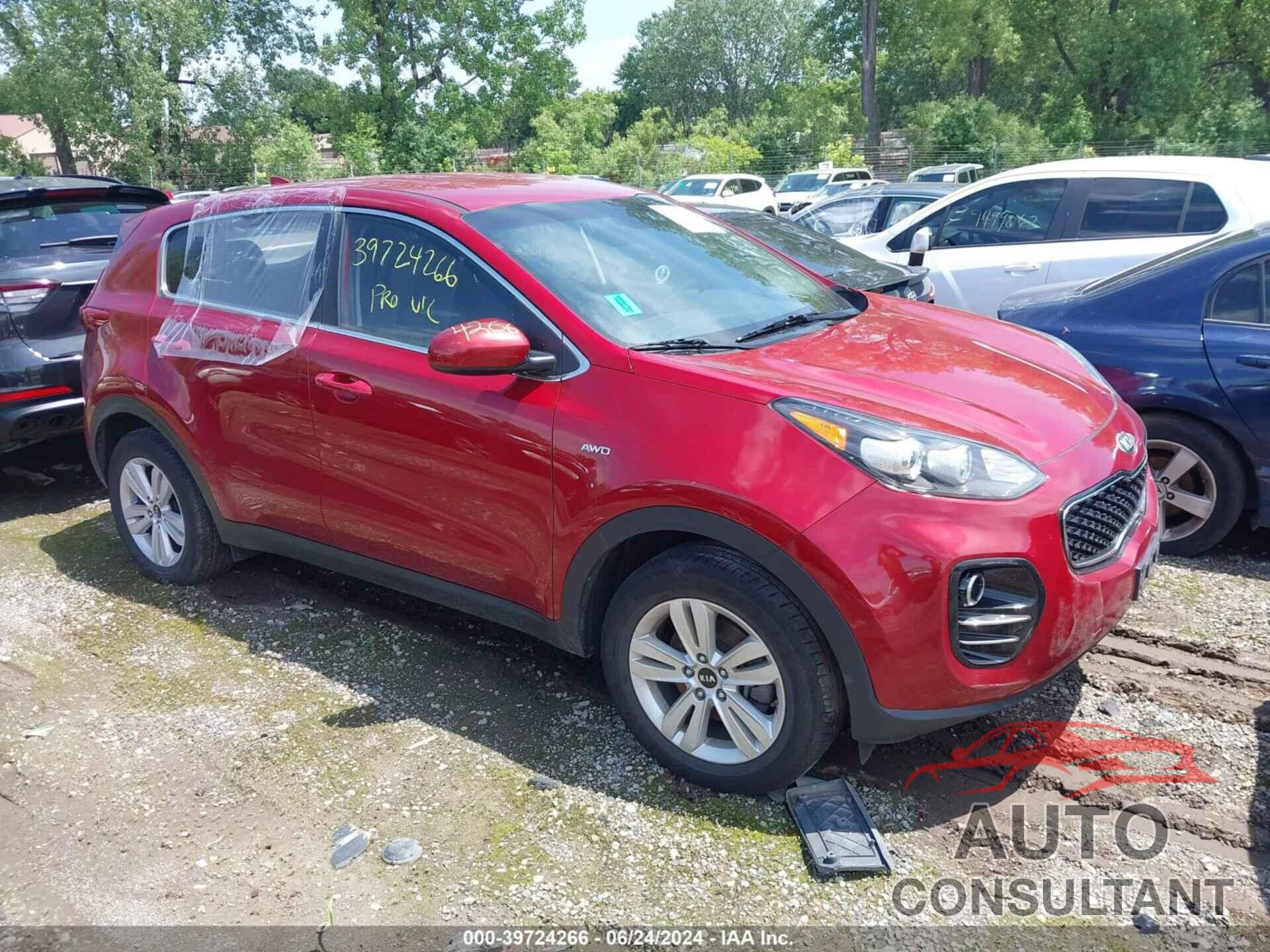 KIA SPORTAGE 2018 - KNDPMCAC6J7449589