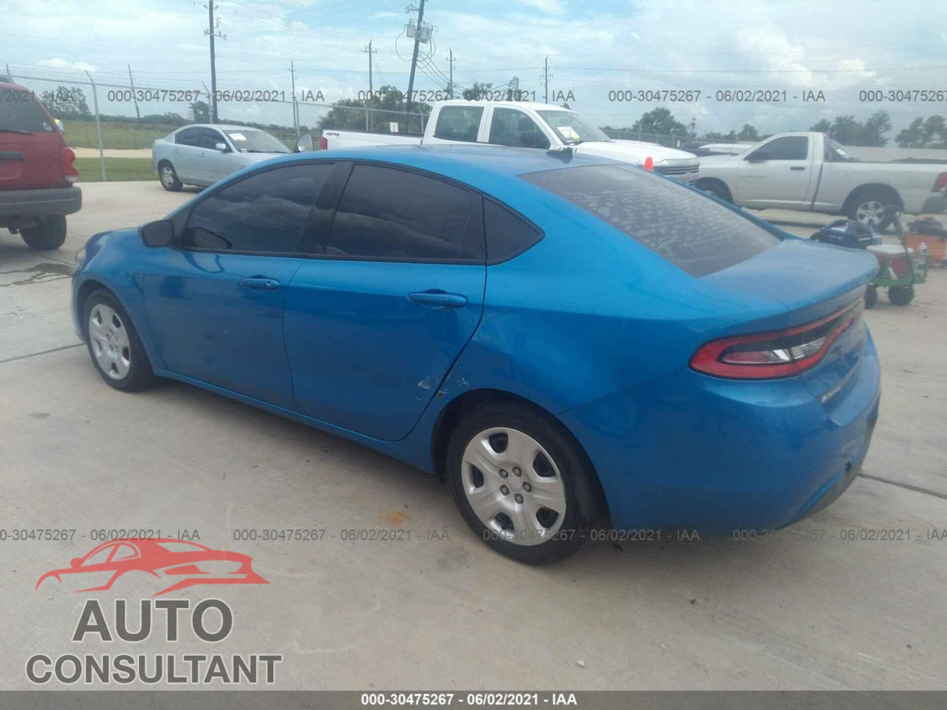 DODGE DART 2016 - 1C3CDFAA9GD531135