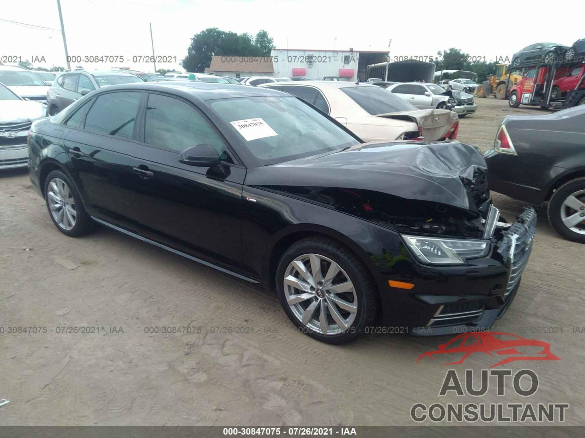 AUDI A4 2018 - WAUNNAF42JA114470