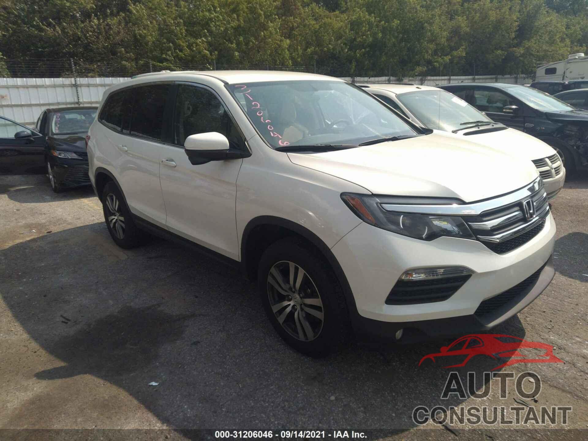 HONDA PILOT 2016 - 5FNYF6H36GB094156