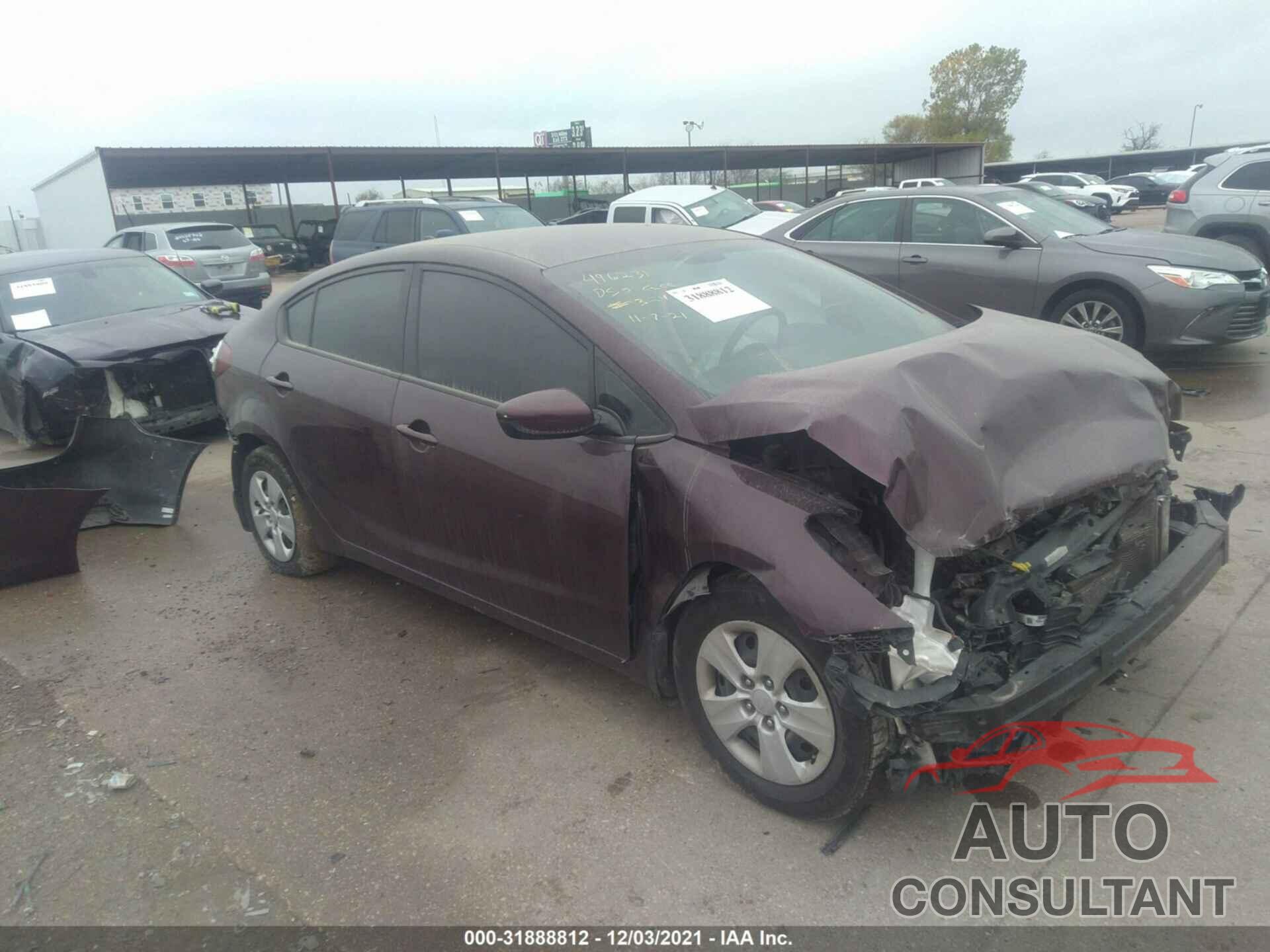 KIA FORTE 2017 - 3KPFK4A78HE140274