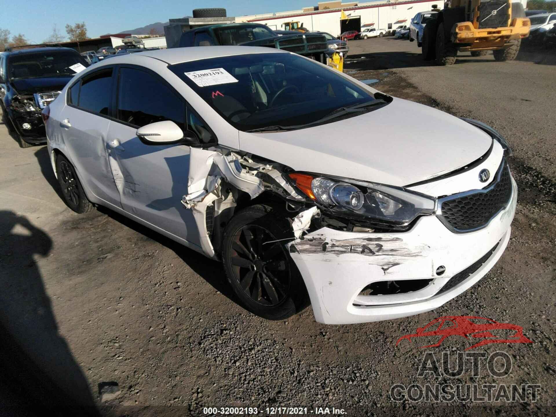 KIA FORTE 2016 - KNAFX4A60G5508480