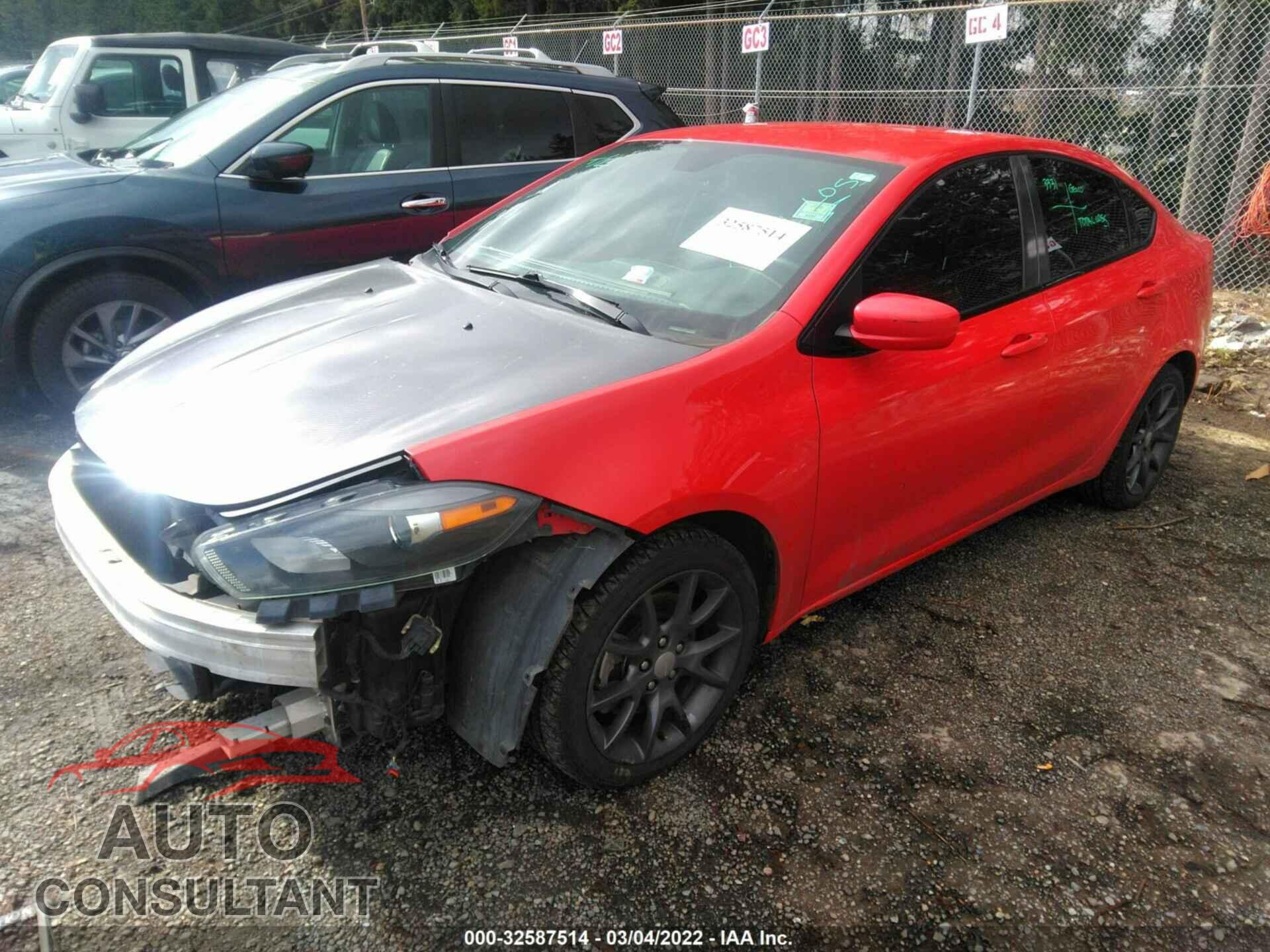 DODGE DART 2016 - 1C3CDFBB3GD741446