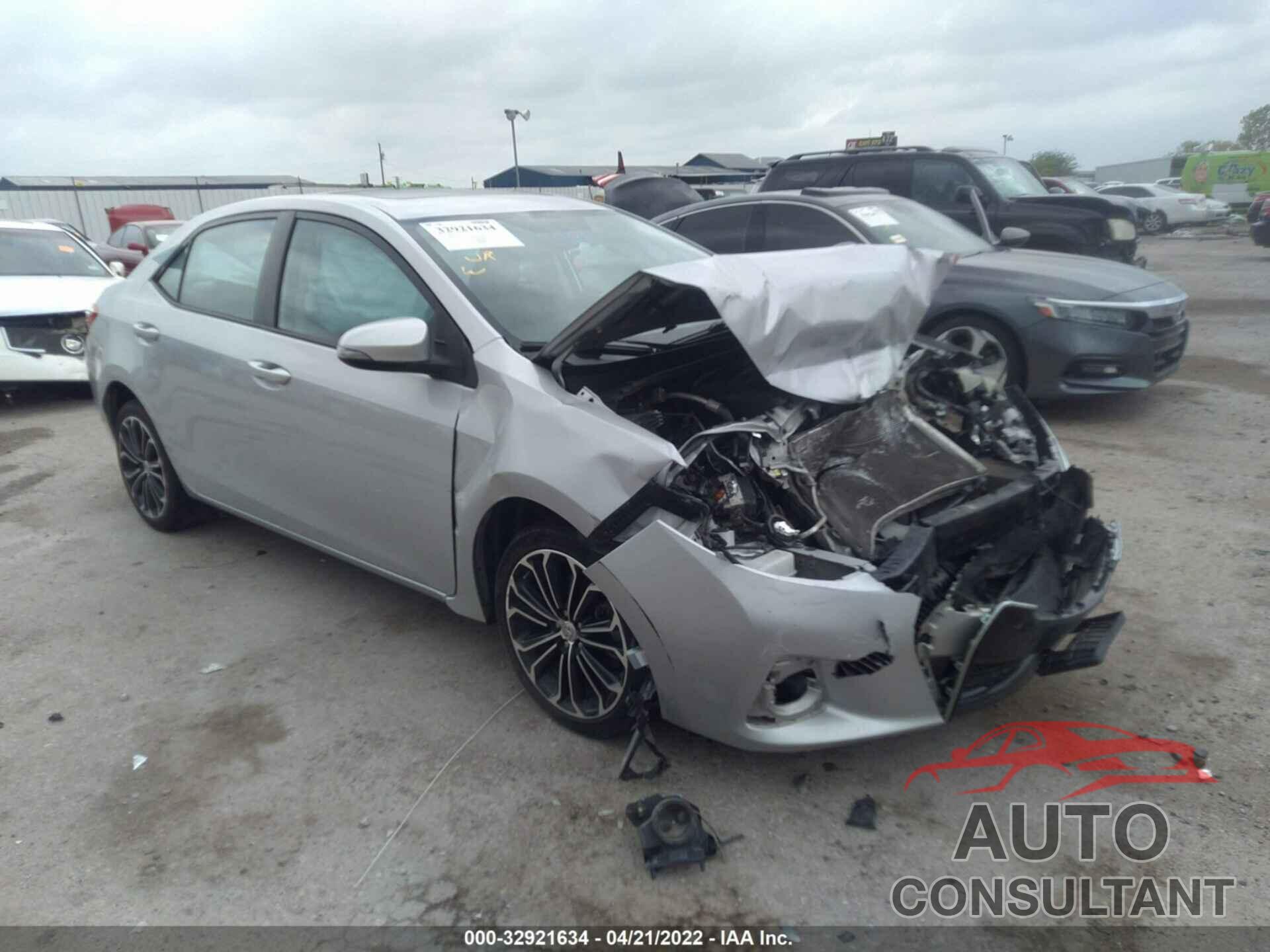 TOYOTA COROLLA 2016 - 5YFBURHE9GP475485