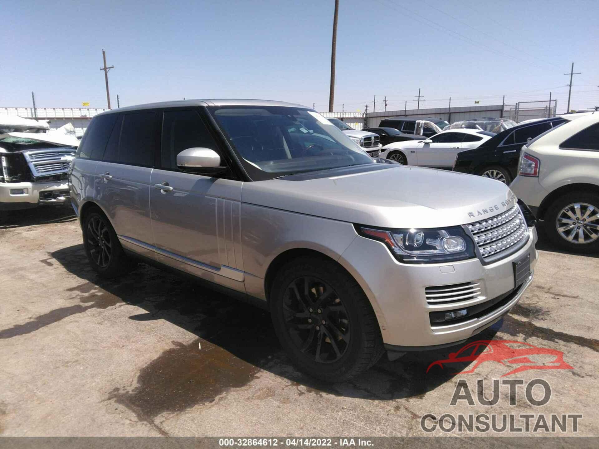 LAND ROVER RANGE ROVER 2016 - SALGS2KF6GA271647