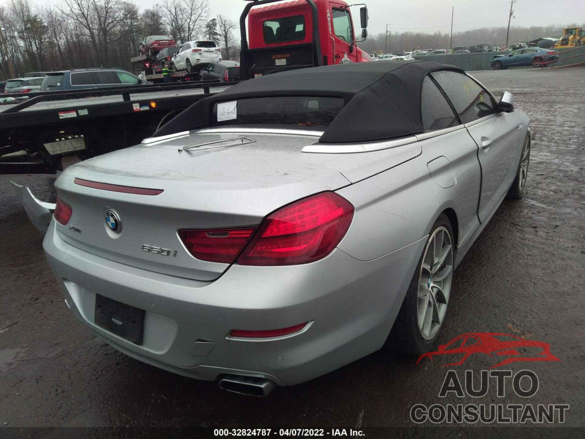 BMW 6 SERIES 2012 - WBALZ5C56CDX10358
