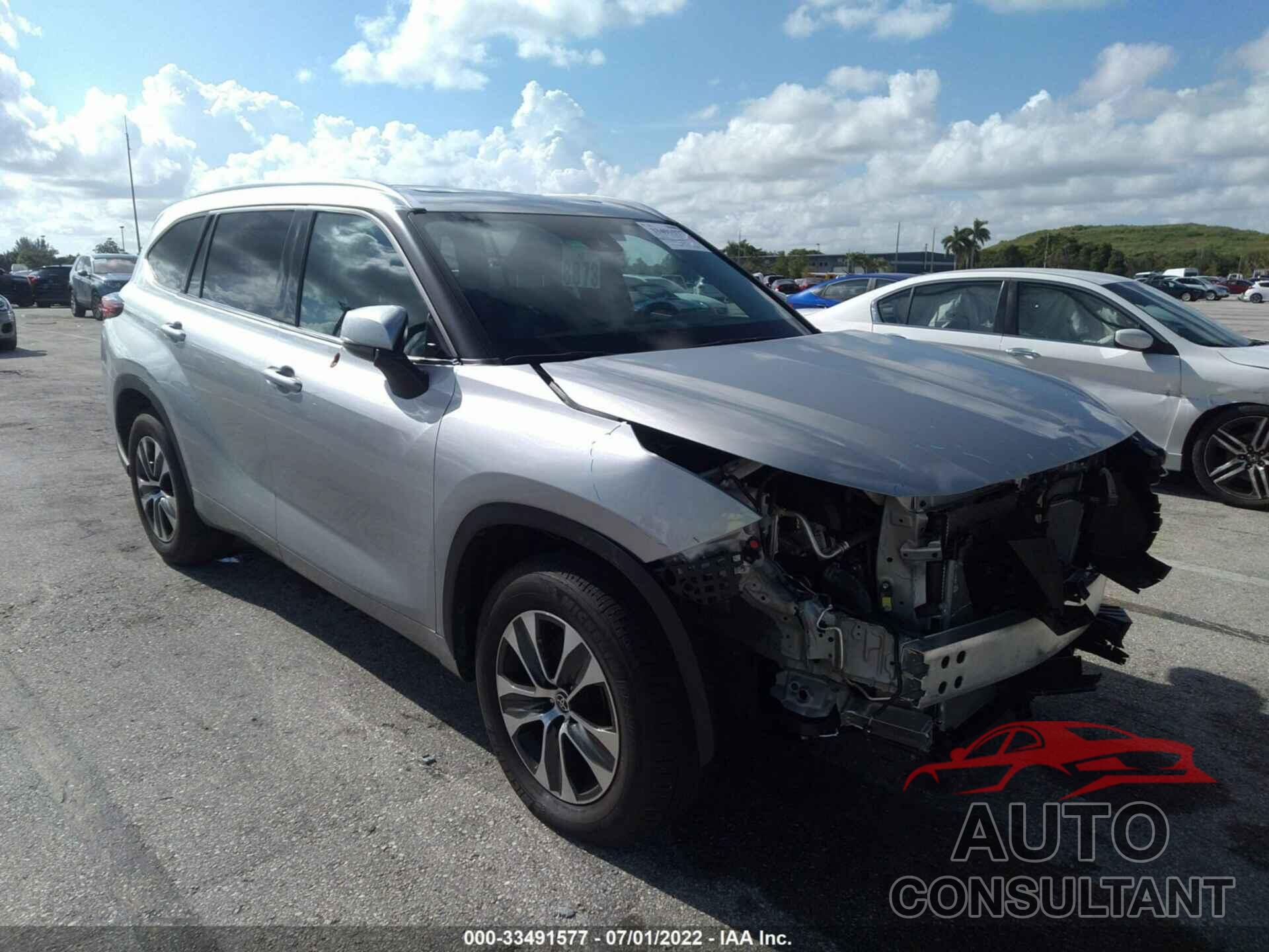 TOYOTA HIGHLANDER 2021 - 5TDGZRAH1MS537881