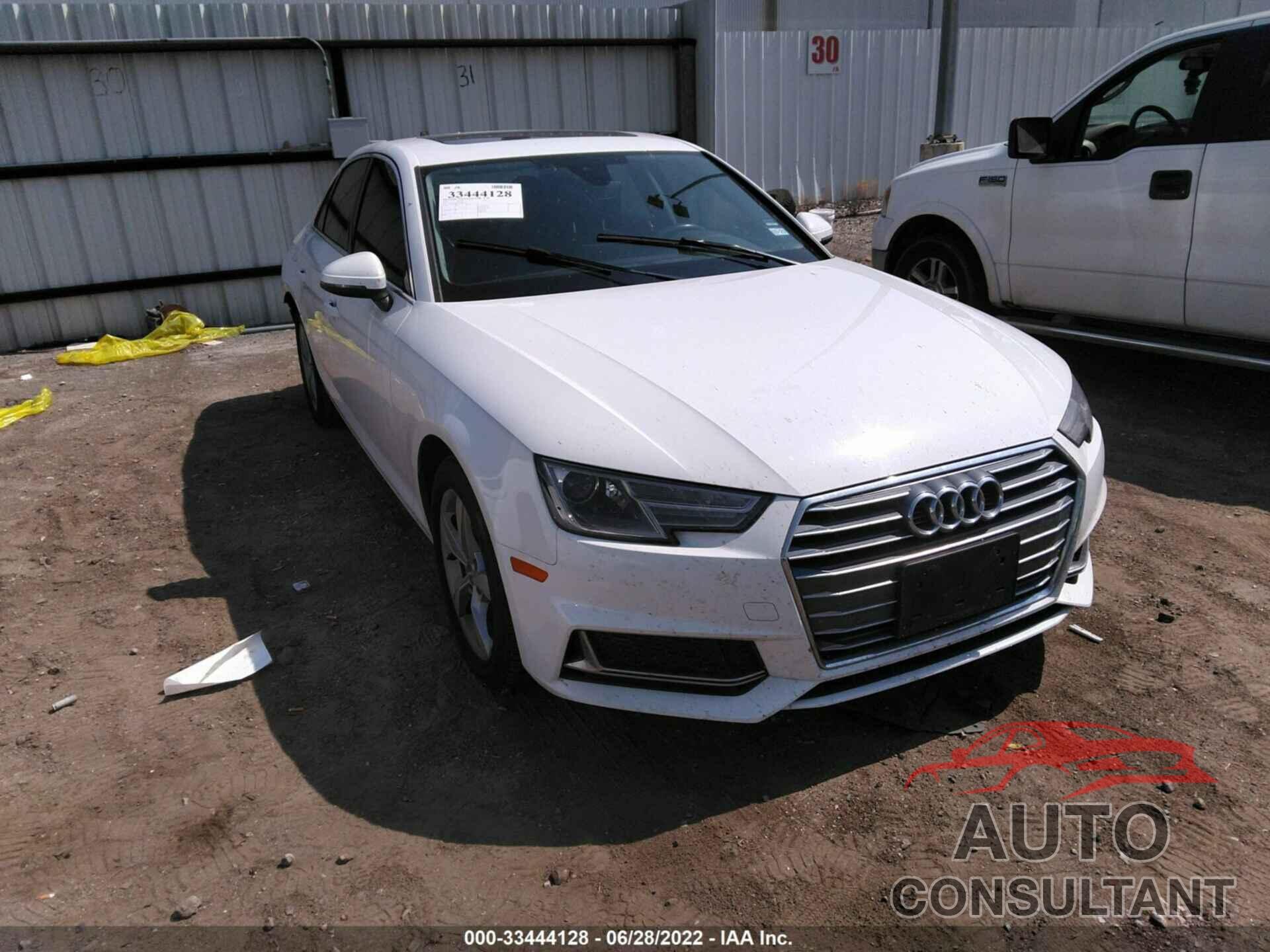 AUDI A4 2019 - WAUGMAF49KA013410