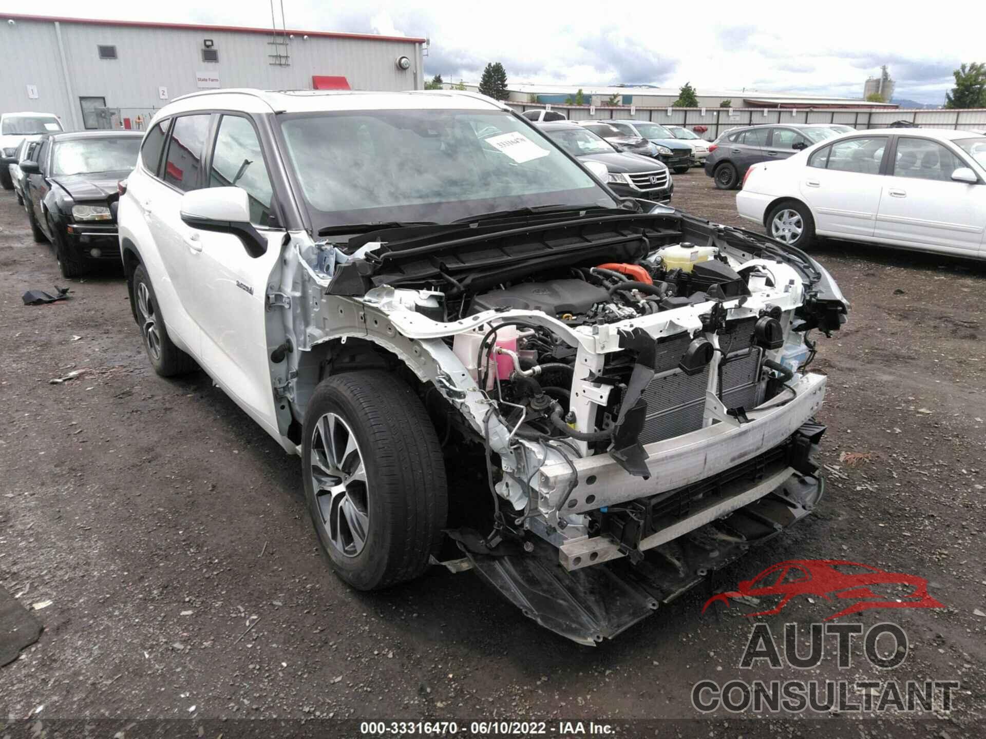TOYOTA HIGHLANDER 2021 - 5TDHBRCHXMS524388