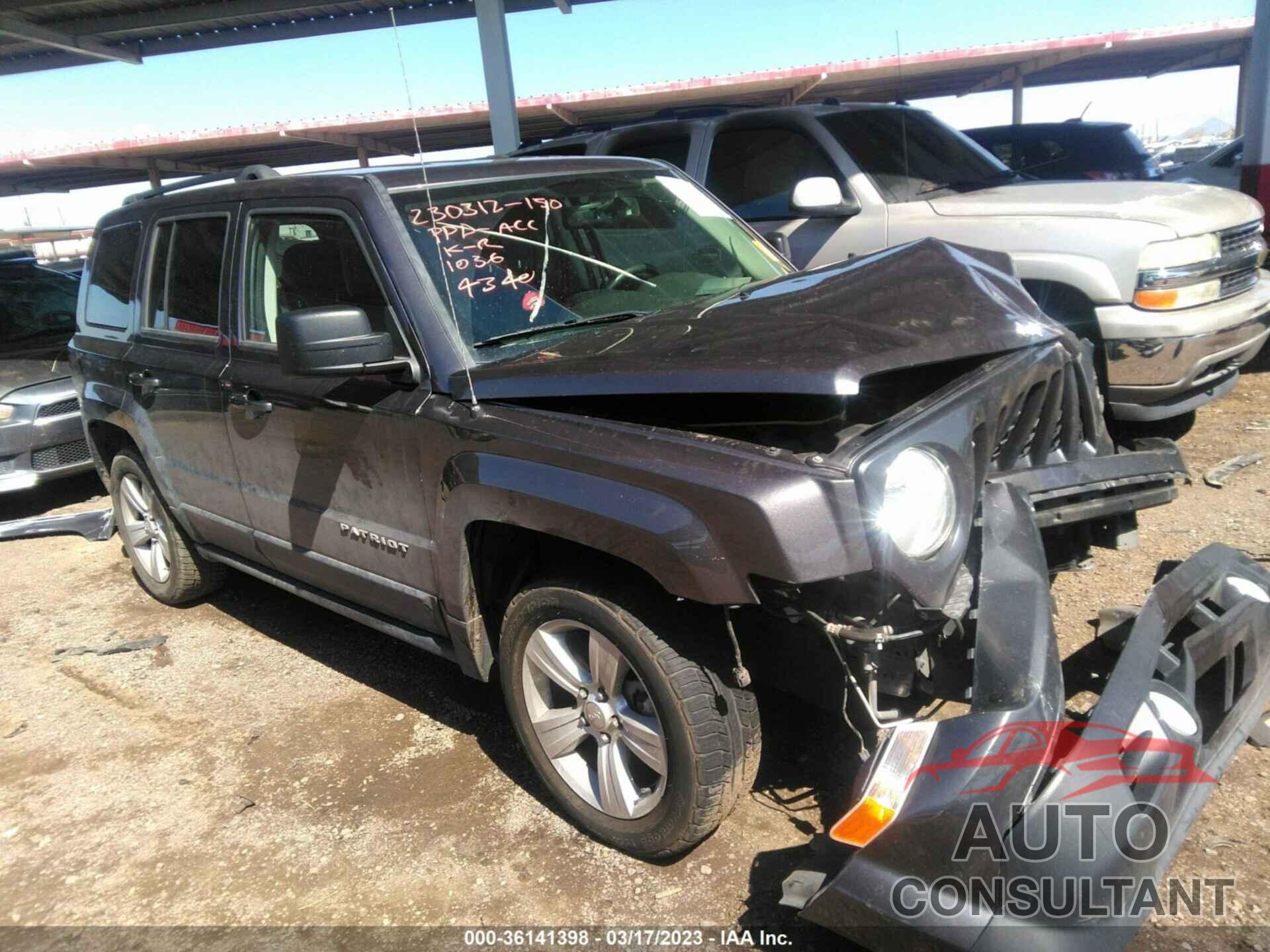 JEEP PATRIOT 2017 - 1C4NJPFB8HD184340