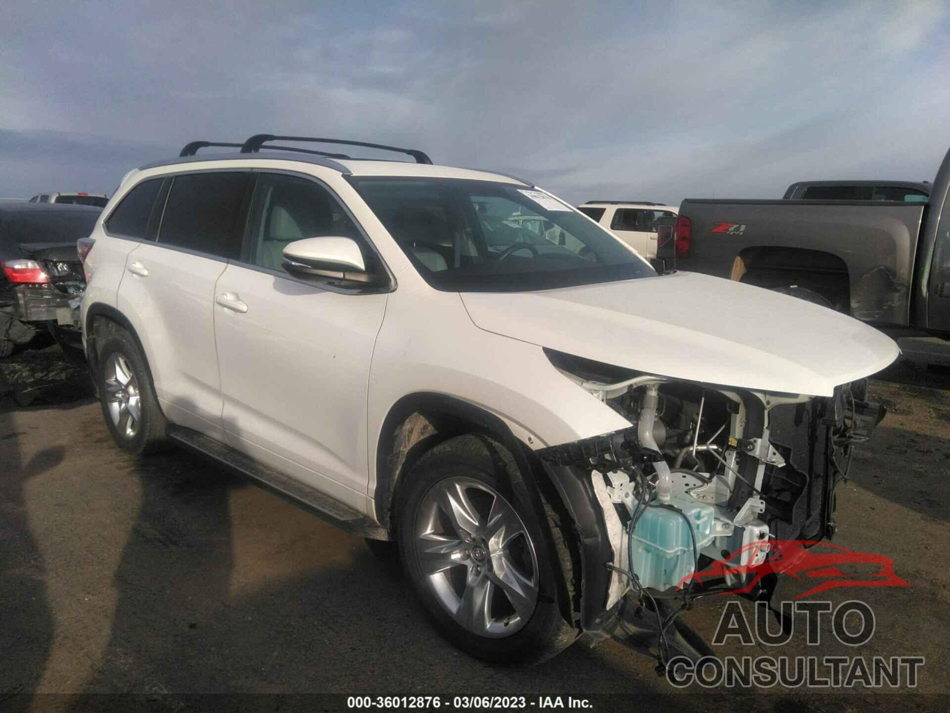 TOYOTA HIGHLANDER 2016 - 5TDYKRFH0GS147781