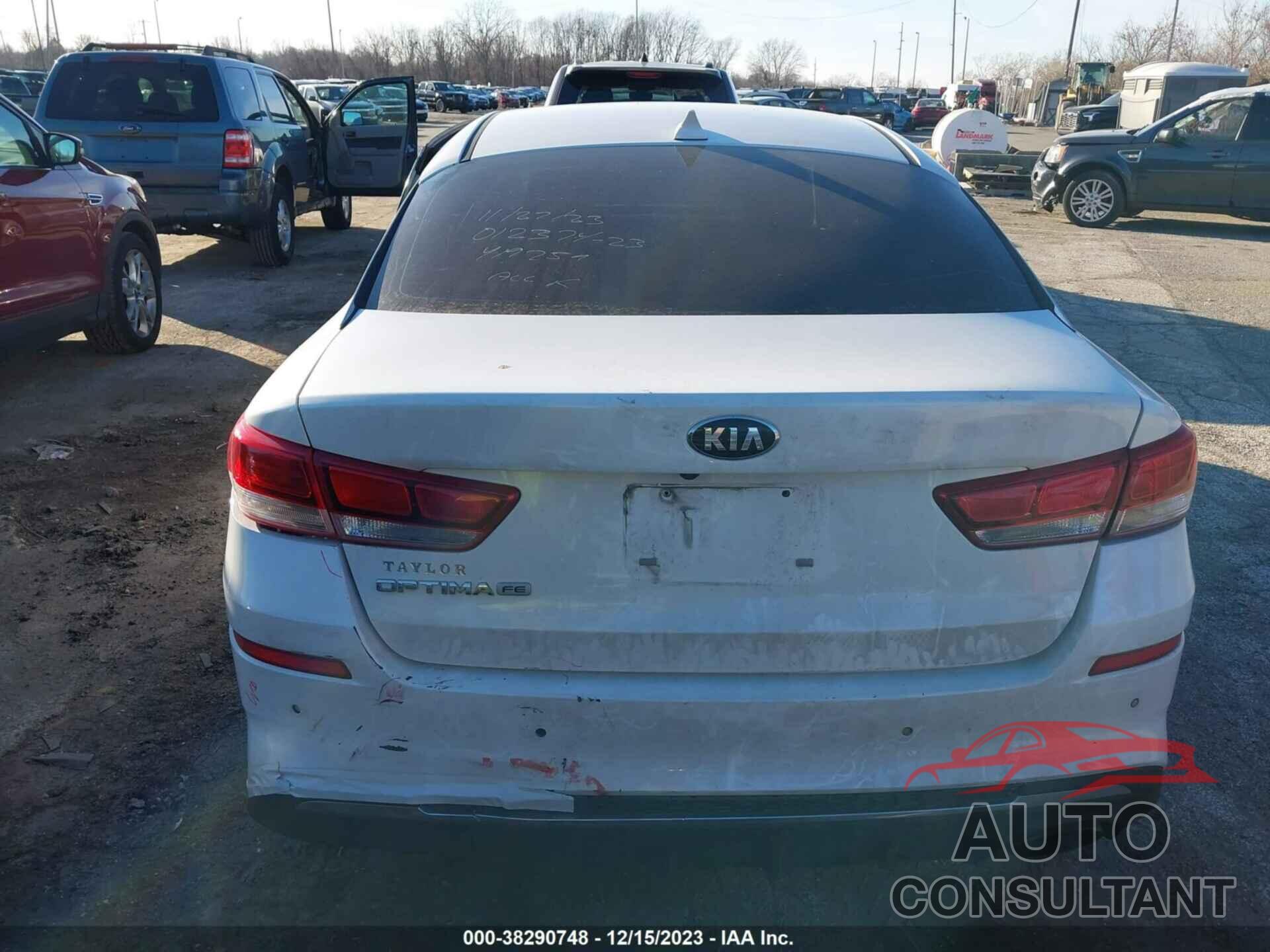 KIA OPTIMA 2020 - 5XXGT4L30LG419259