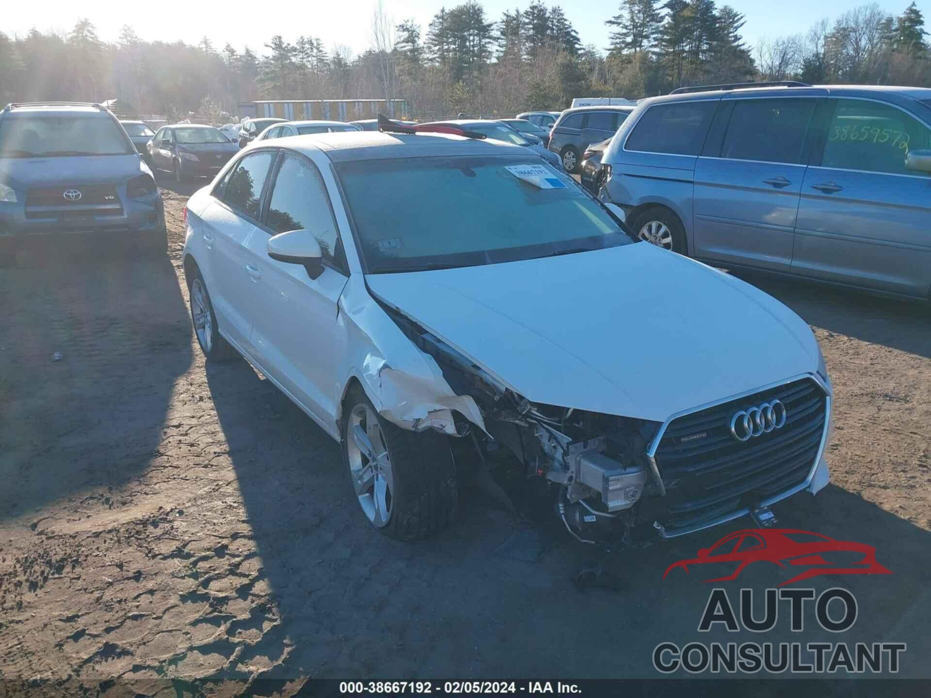 AUDI A3 2017 - WAUB8GFF6H1049289