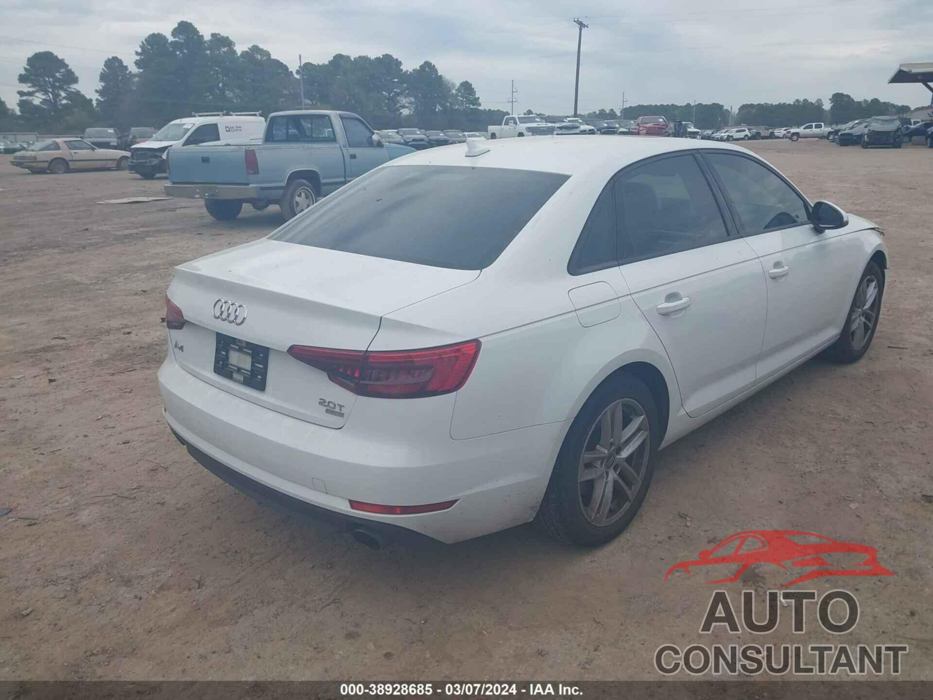 AUDI A4 2017 - WAUGMAF48HA142263