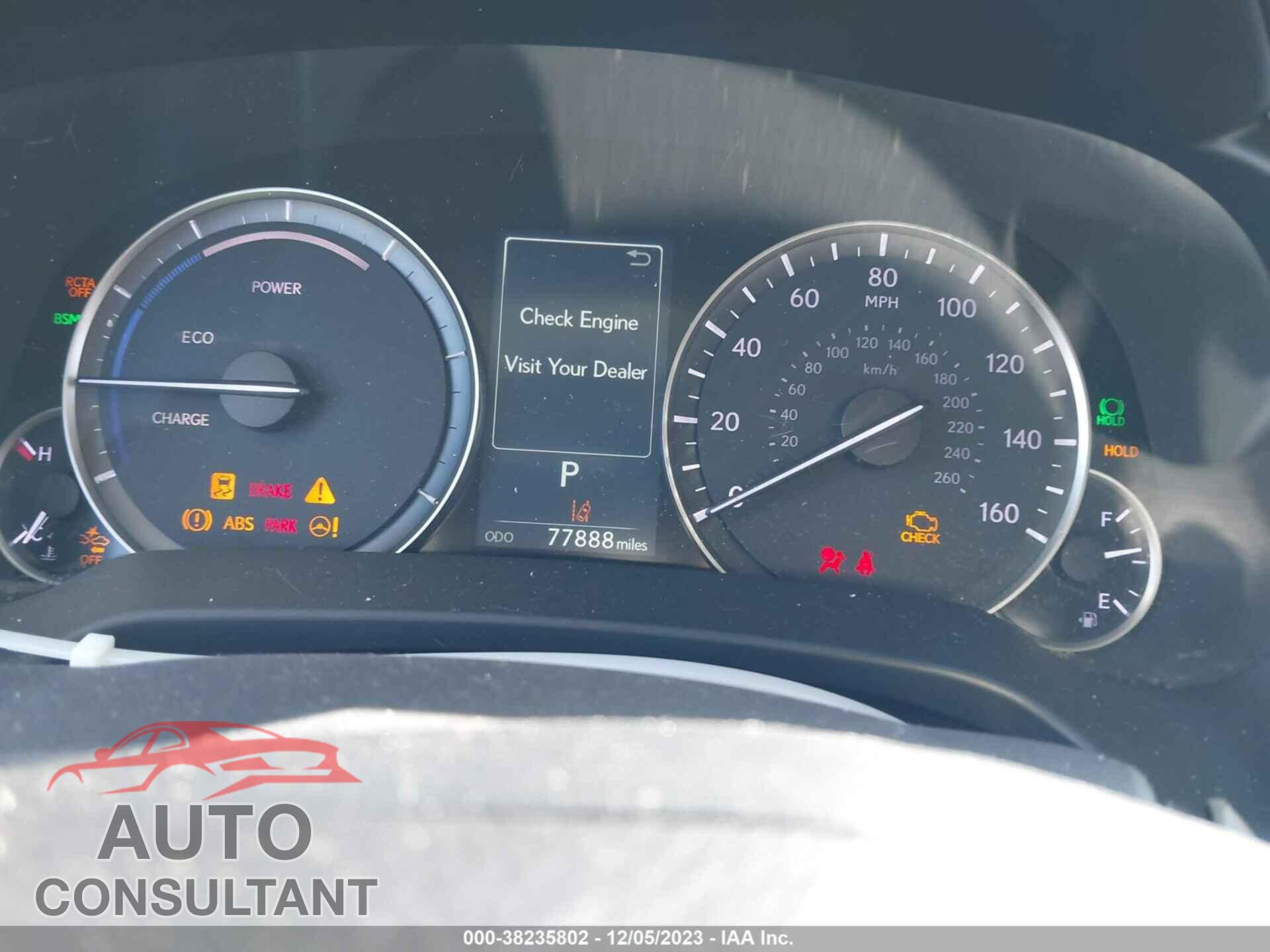 LEXUS RX 2020 - 2T2JGMDA5LC044026