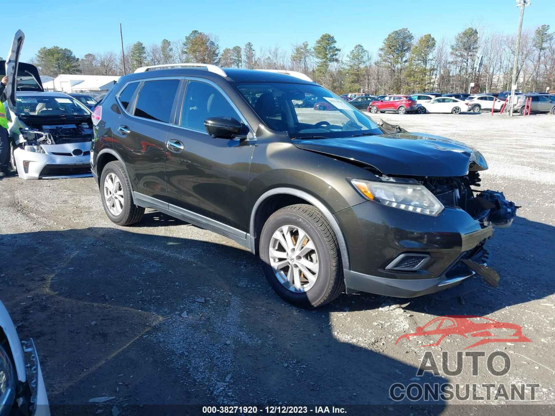 NISSAN ROGUE 2016 - KNMAT2MV8GP638155