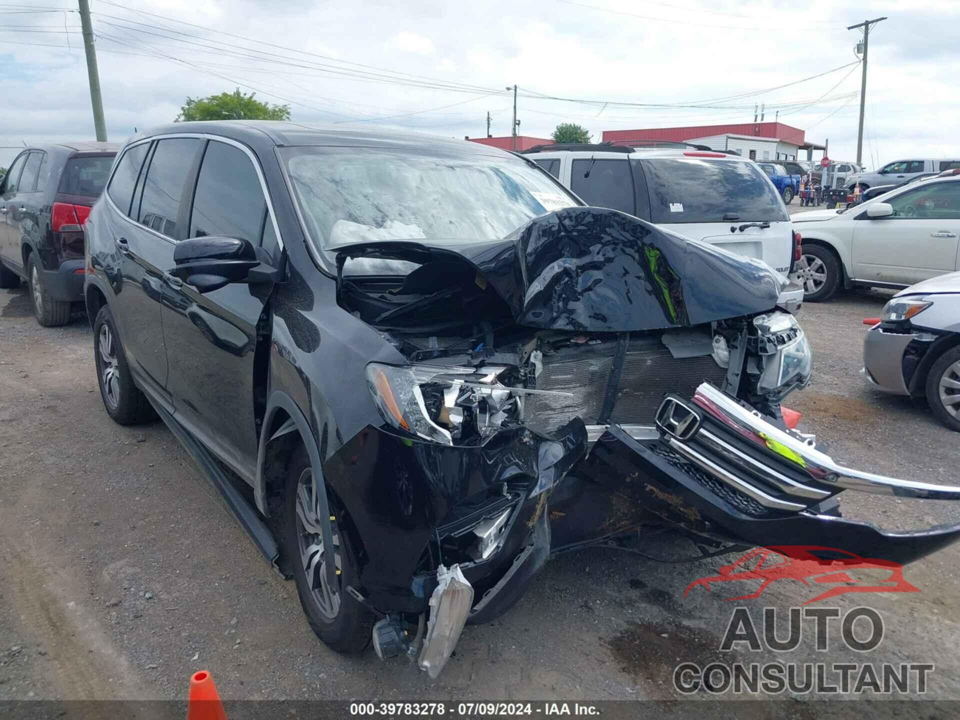 HONDA PILOT 2017 - 5FNYF6H58HB024354