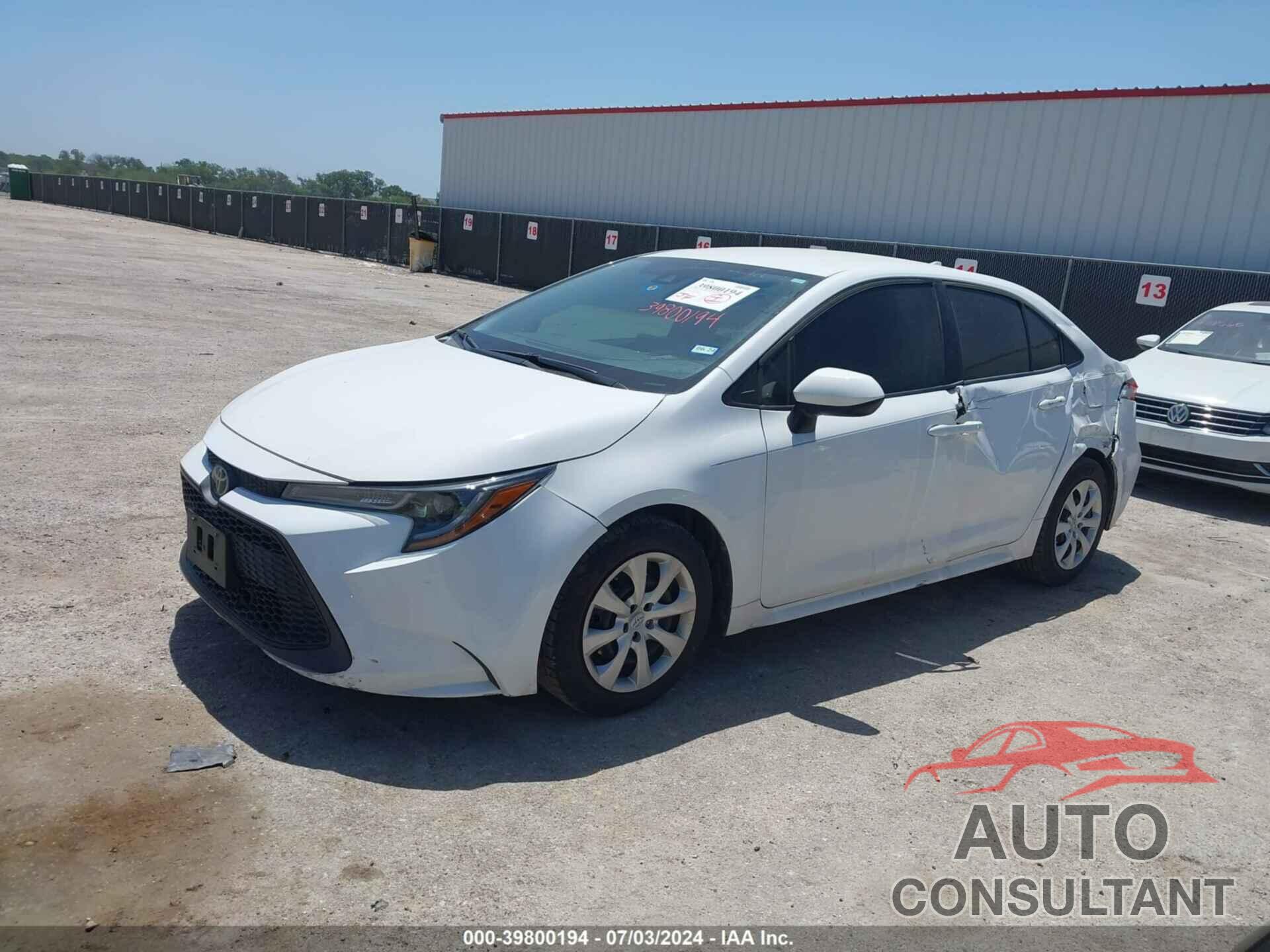 TOYOTA COROLLA 2020 - 5YFEPRAE0LP043618