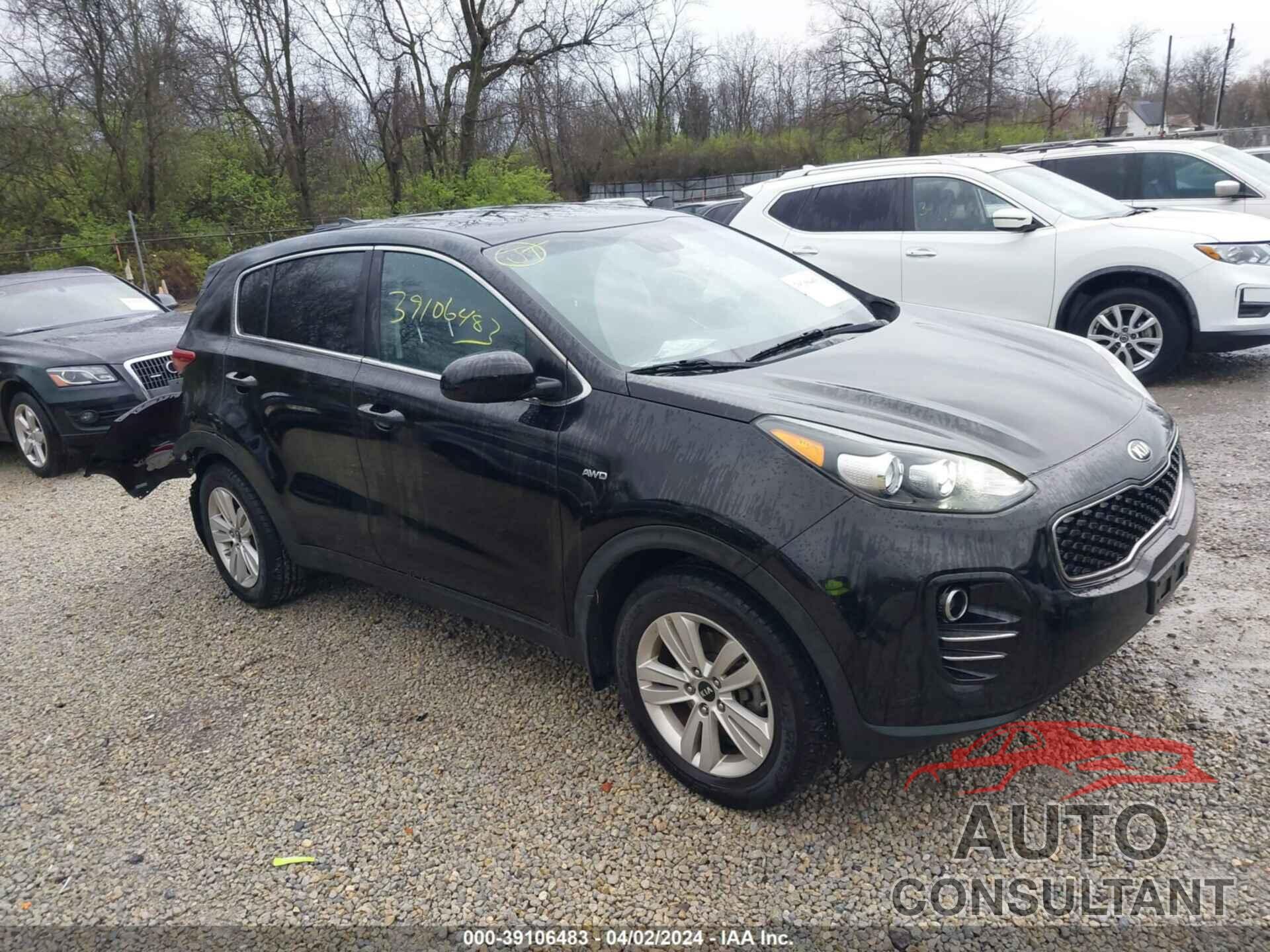 KIA SPORTAGE 2017 - KNDPMCAC2H7243258