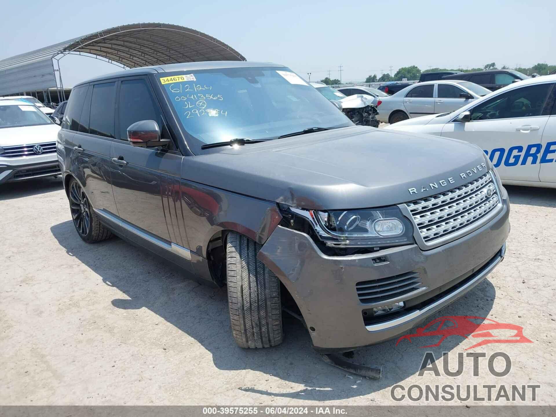 LAND ROVER RANGE ROVER 2016 - SALGS2EF7GA292924