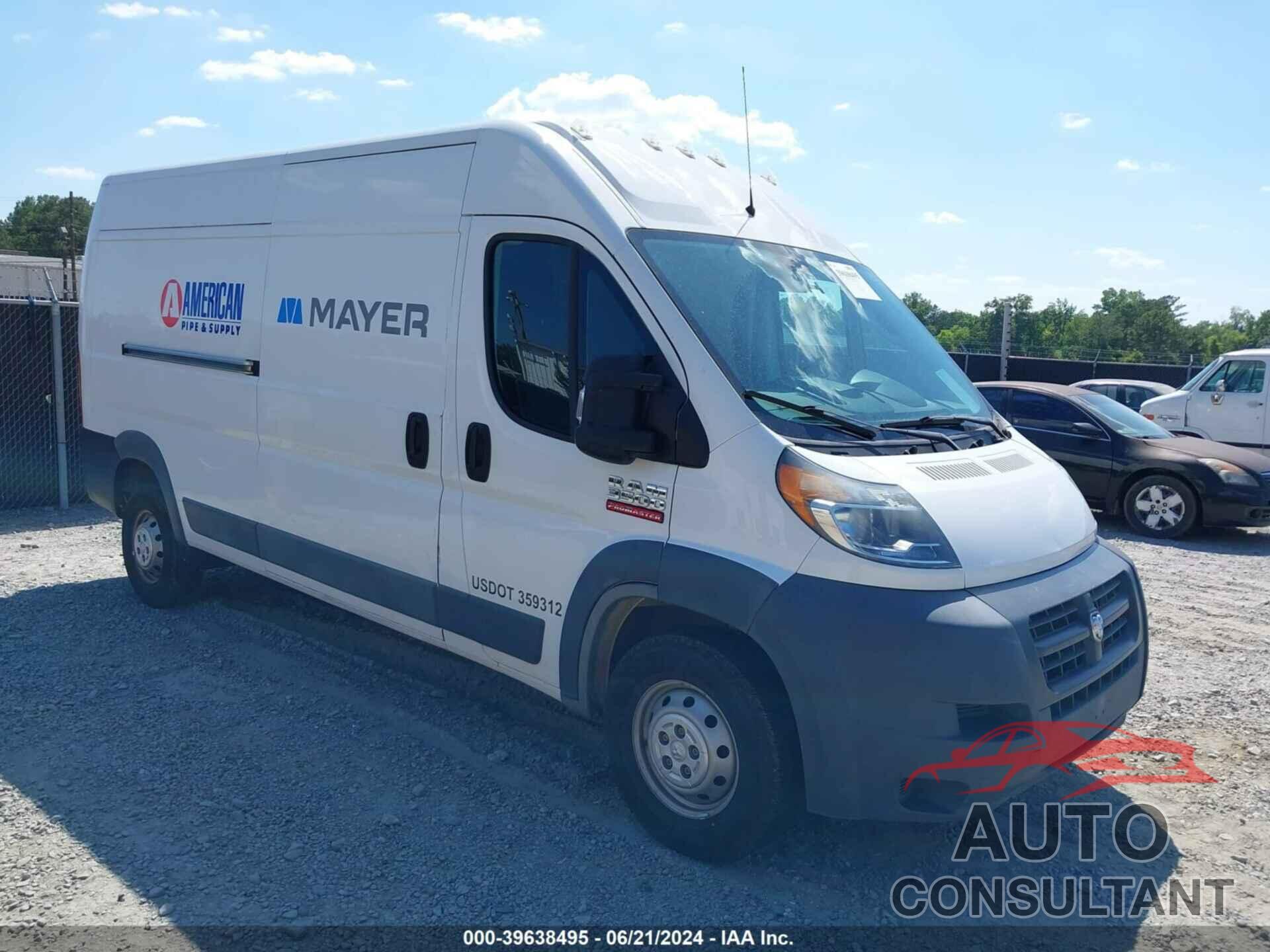 DODGE PROMASTER 35 2018 - 3C6URVHG5JE129535