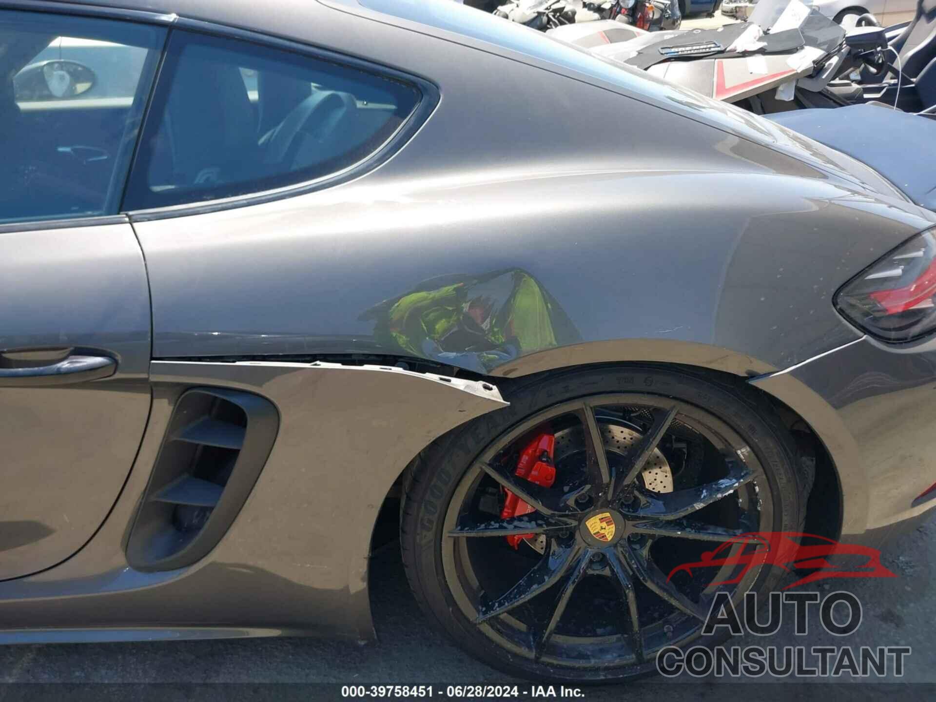 PORSCHE 718 CAYMAN 2019 - WP0AA2A8XKS260625