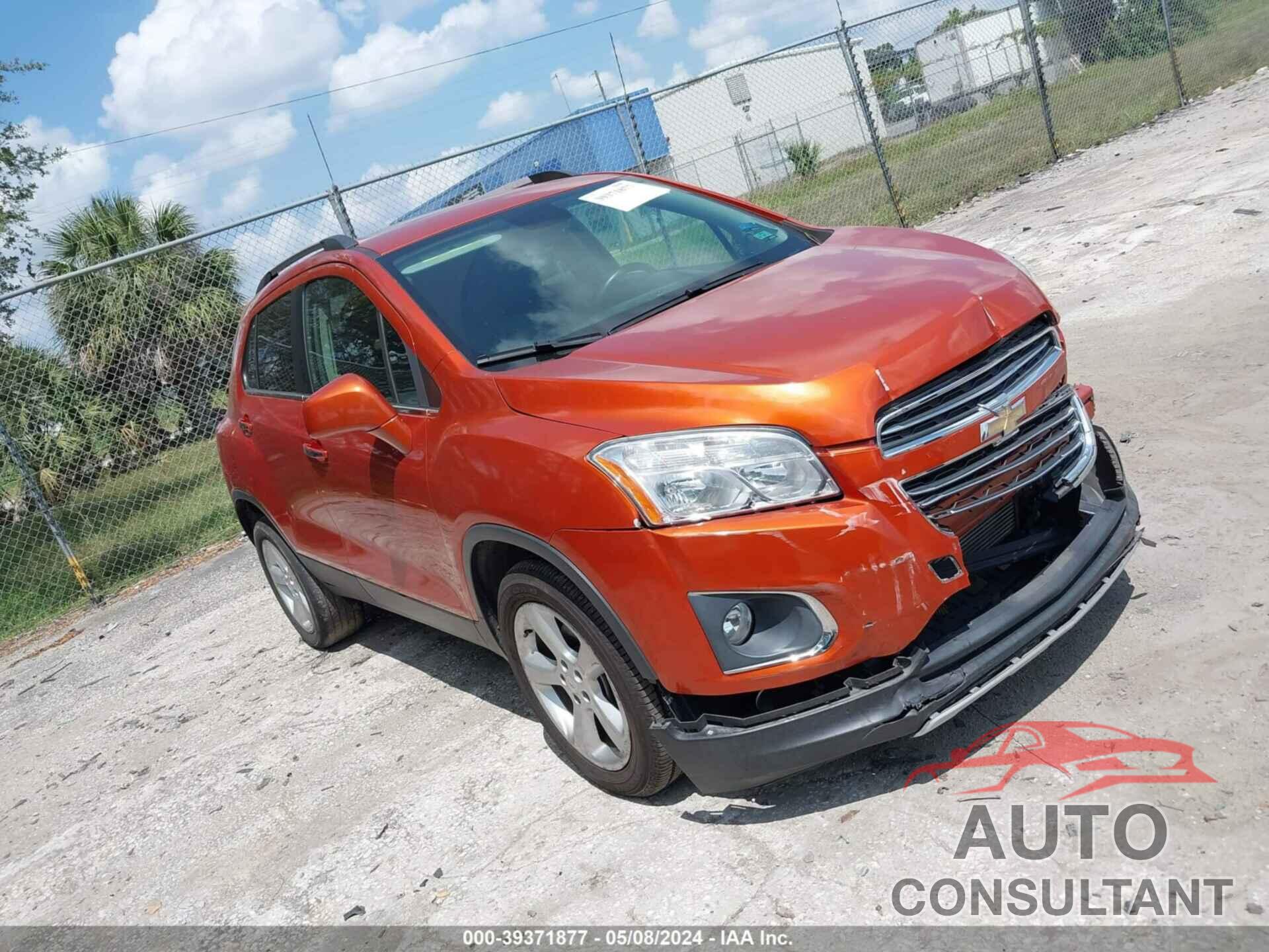 CHEVROLET TRAX 2016 - KL7CJRSB9GB690422