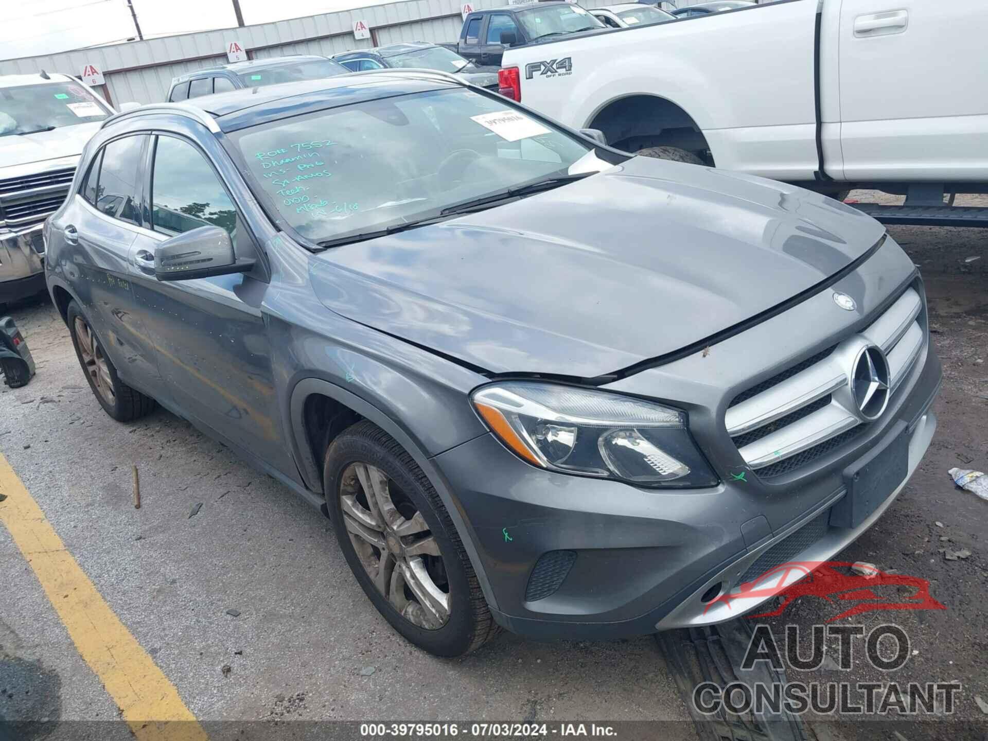 MERCEDES-BENZ GLA 250 2016 - WDCTG4GB4GJ230209